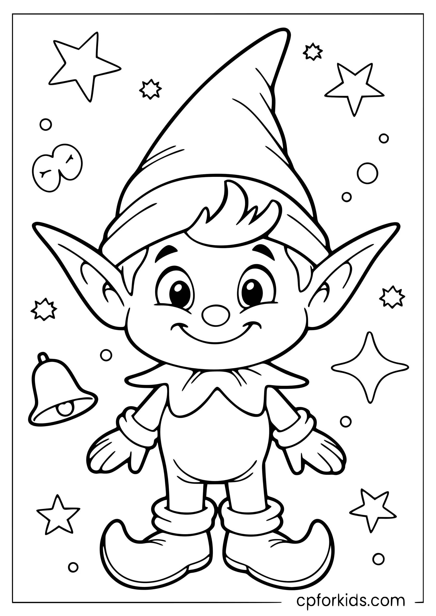Easy Elf for Little Colorers