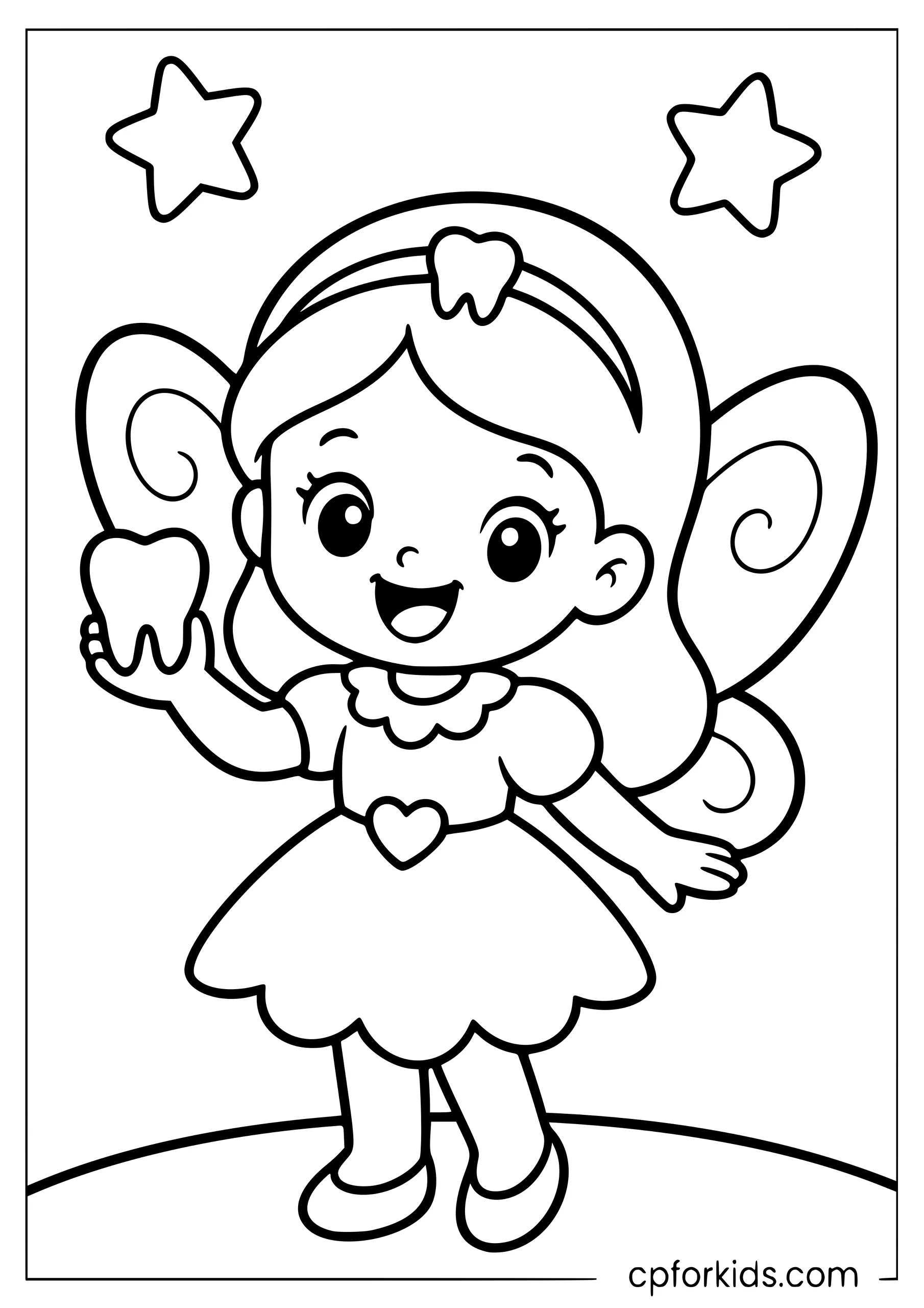 Easy Tooth Fairy for Little Colorers