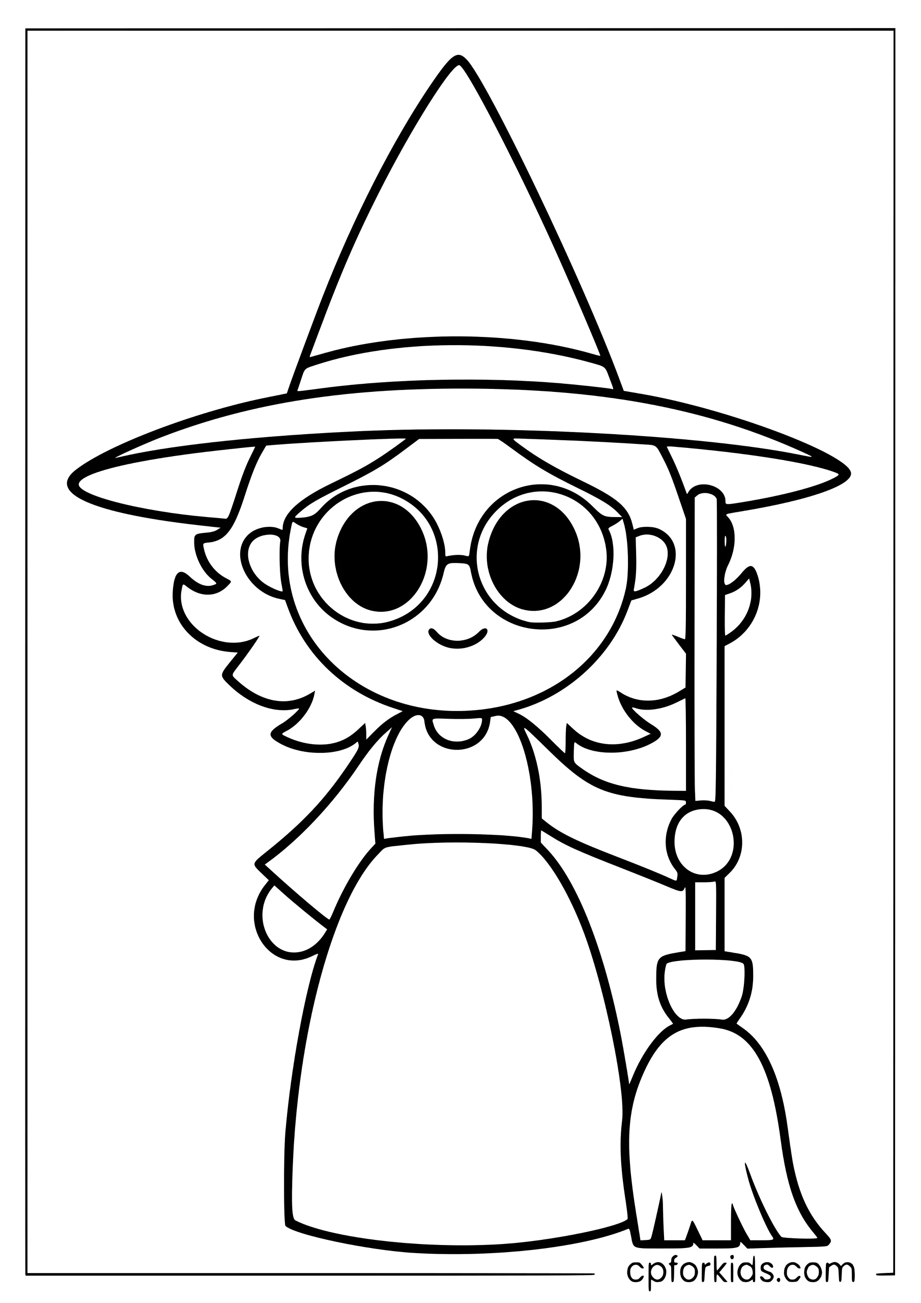 Easy Witch for Little Colorers