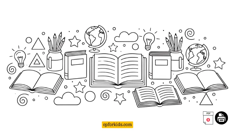 Educational Coloring Pages - Free Printable Alphabet, Numbers, and Preschool Learning Worksheets