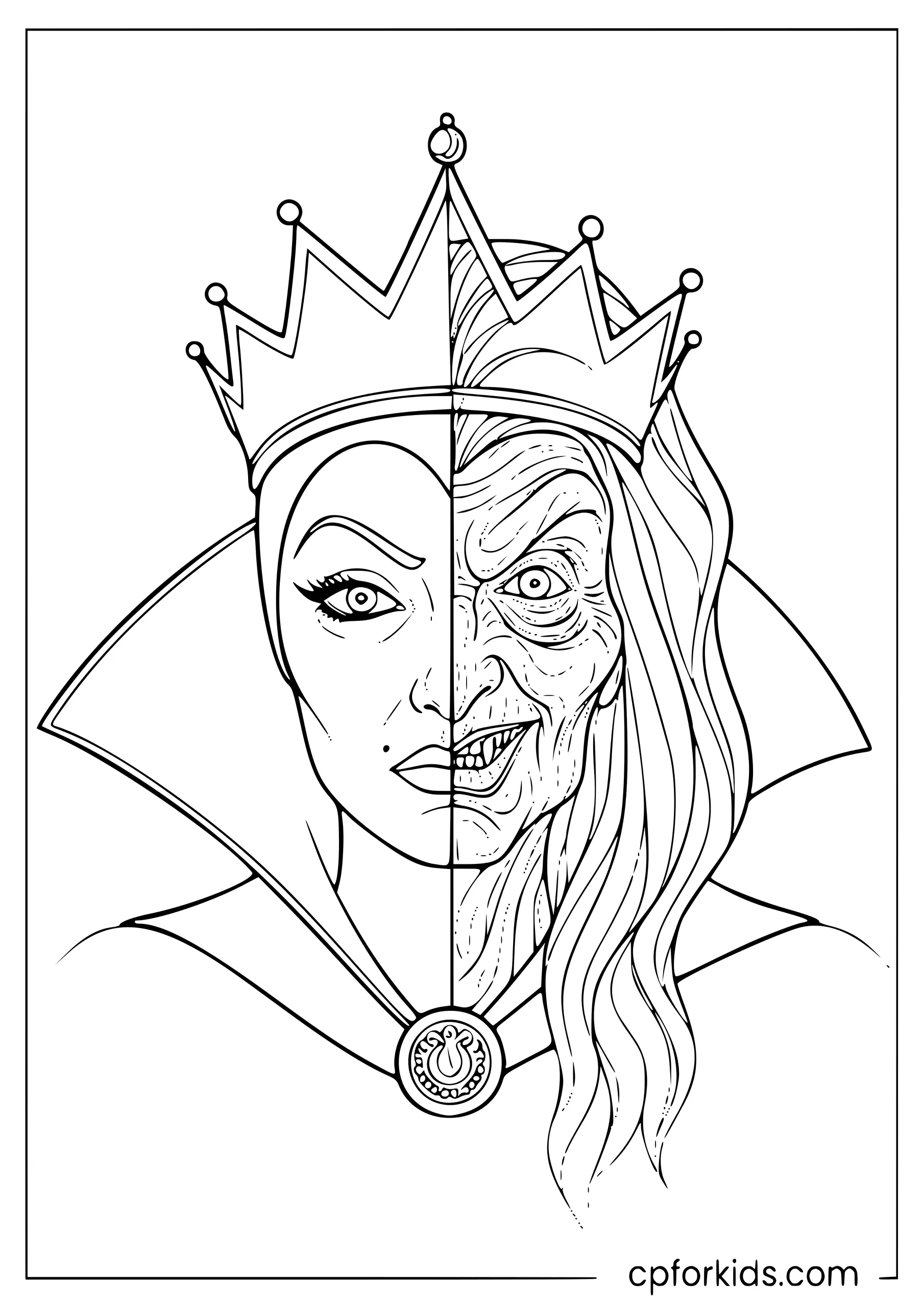 Evil Queen Transformation Portrait