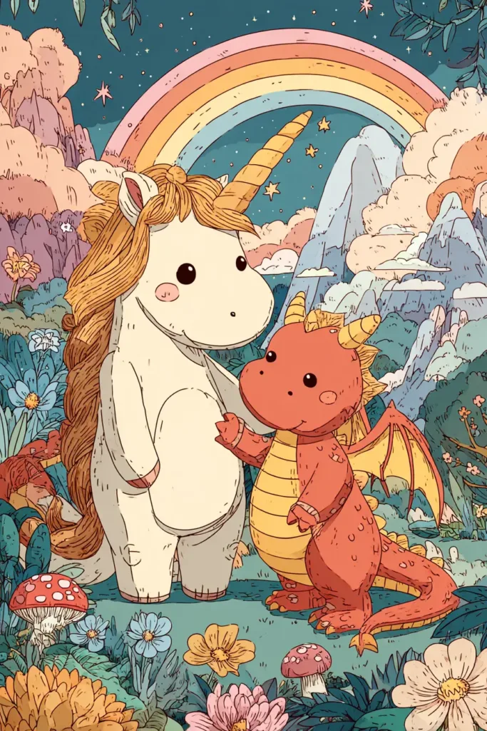 Fantasy & Mythical Coloring Pages category cover