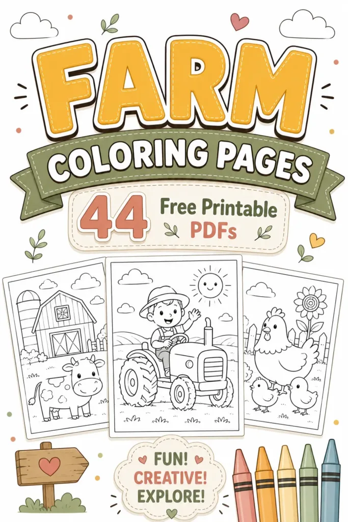 Farm Coloring Pages
