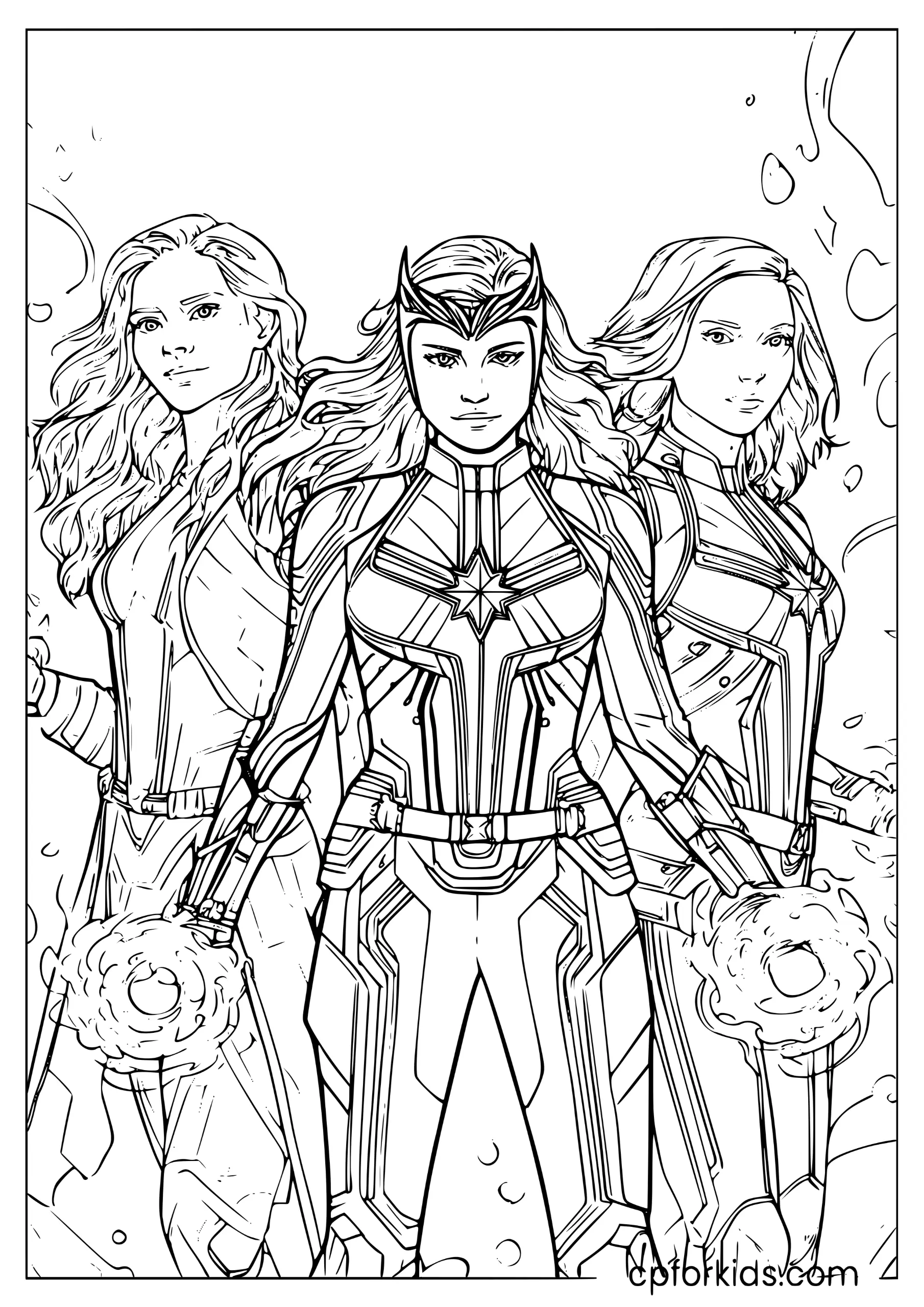 Female Avengers Power Team