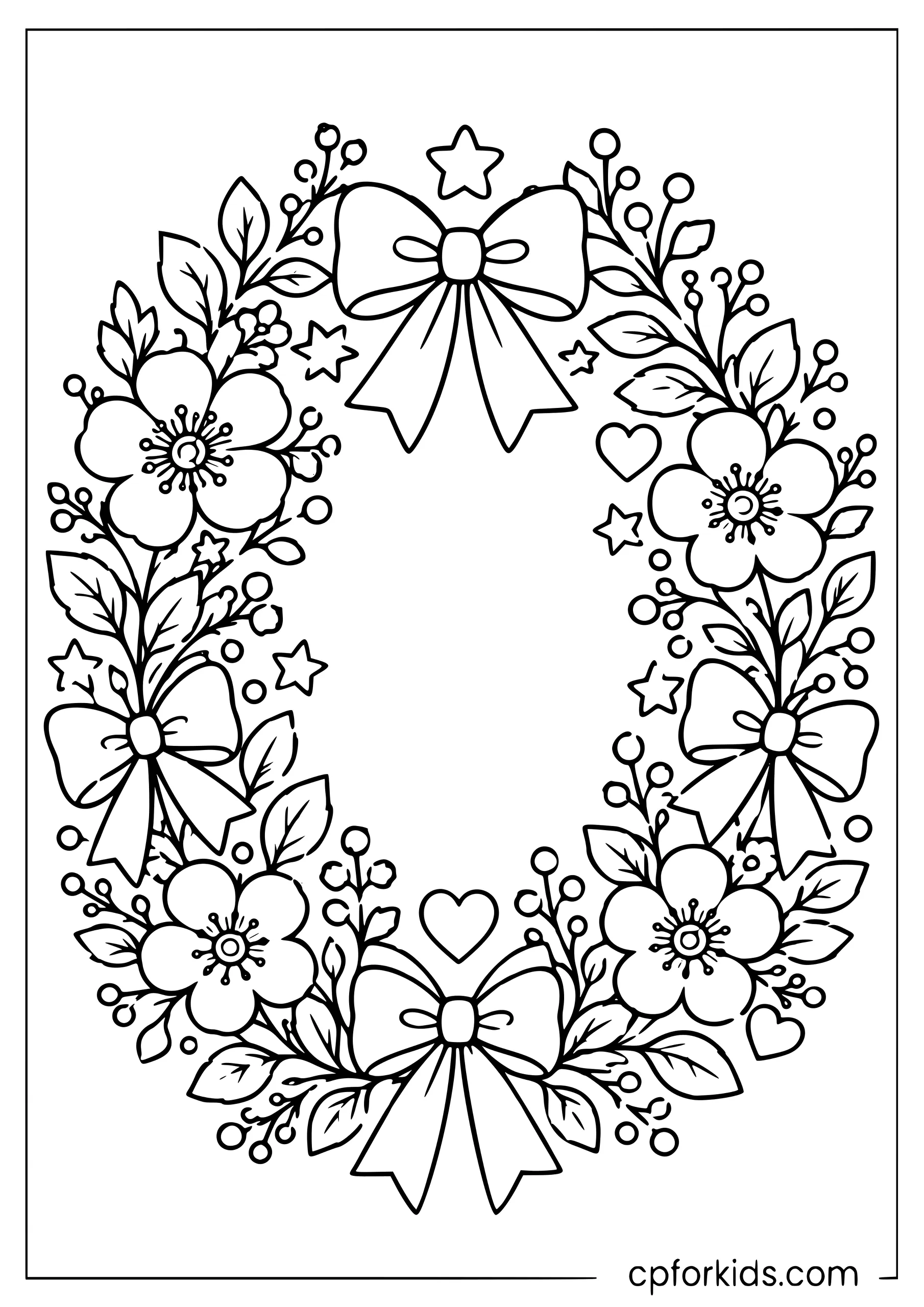 Floral Birthday Wreath — Adult Page