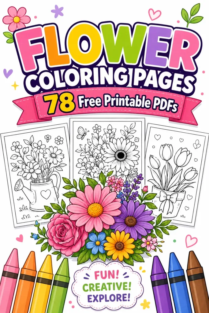 Flower Coloring Pages