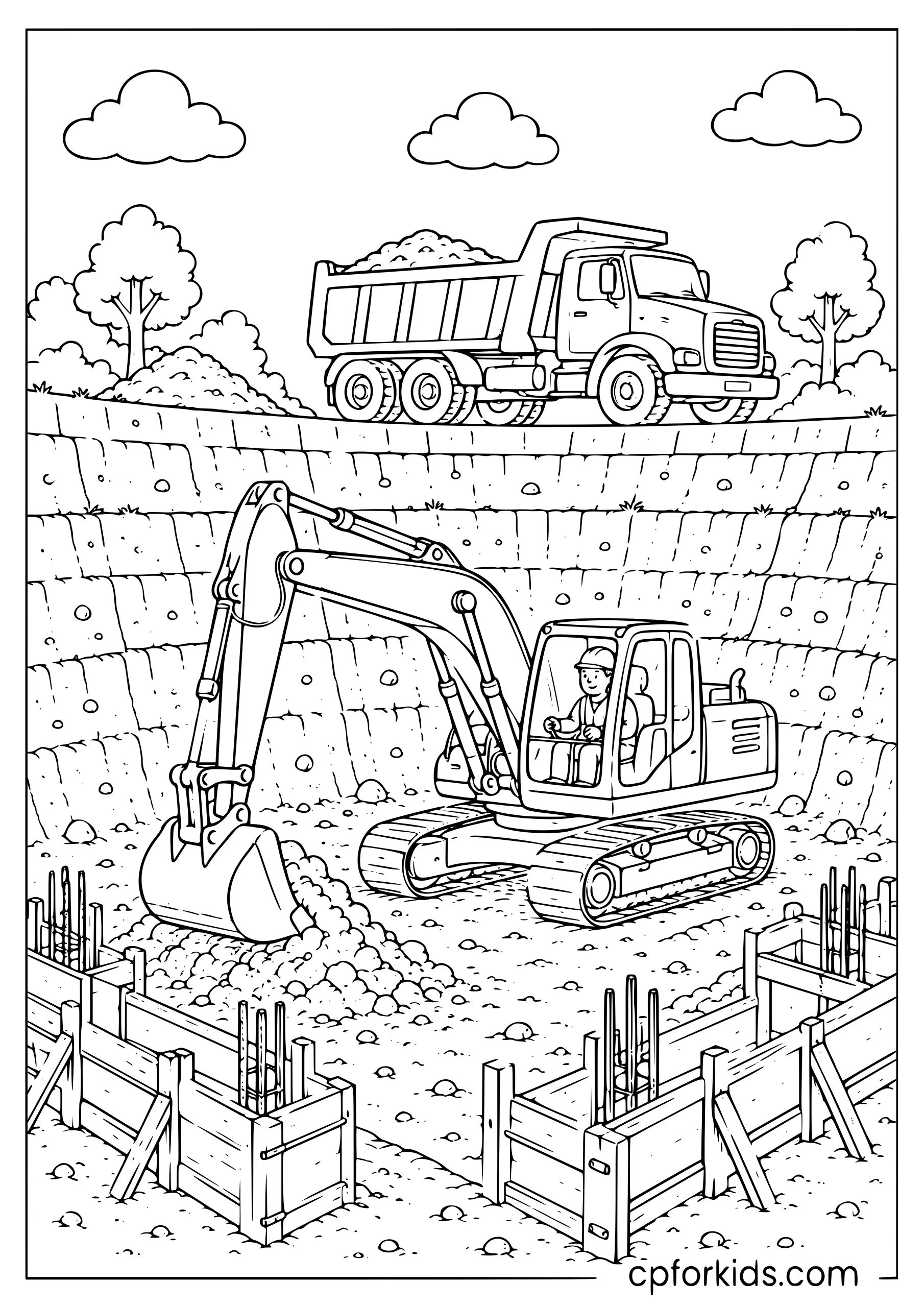 Digging the Foundation Pit