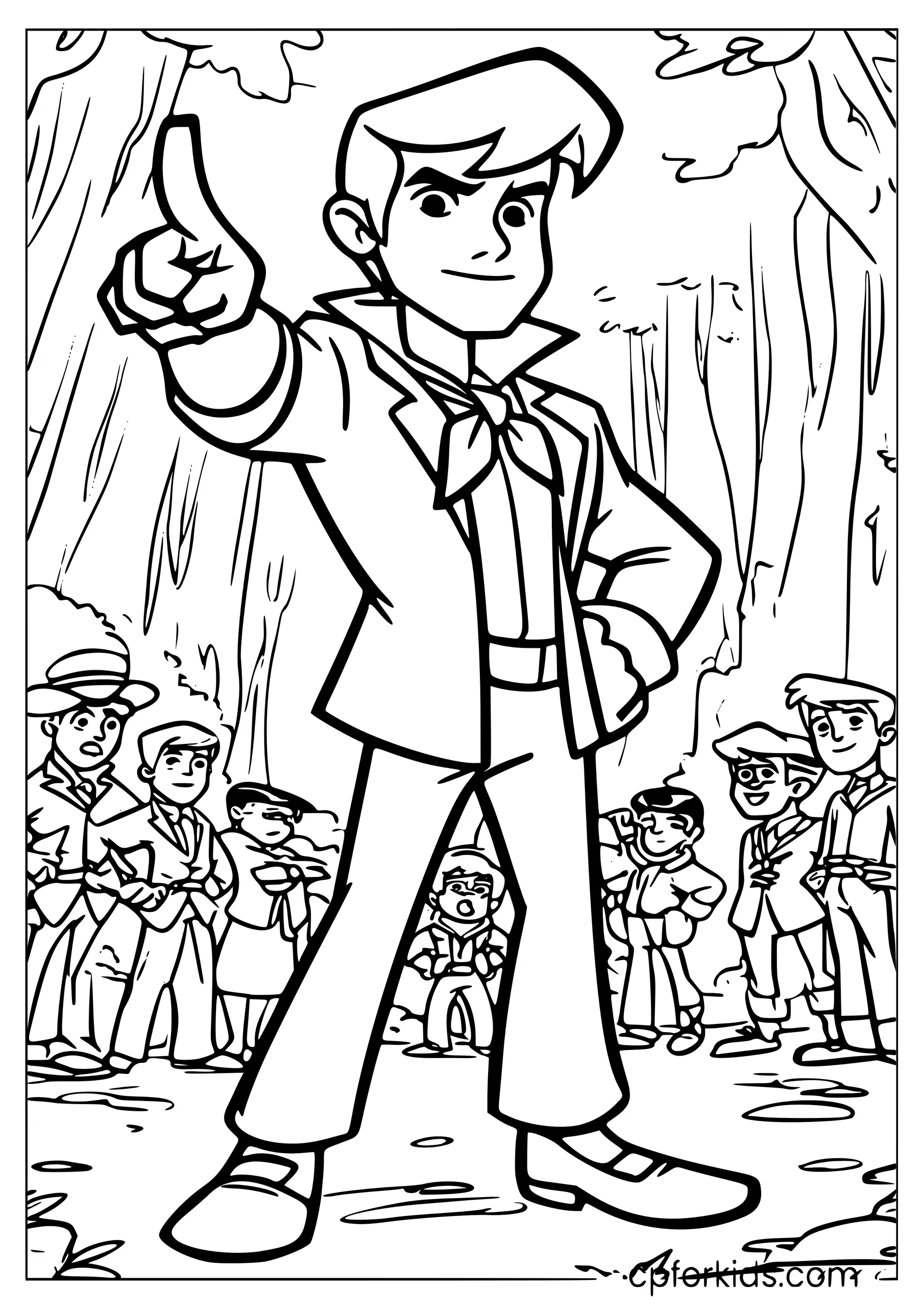 Fred Jones Leading the Gang