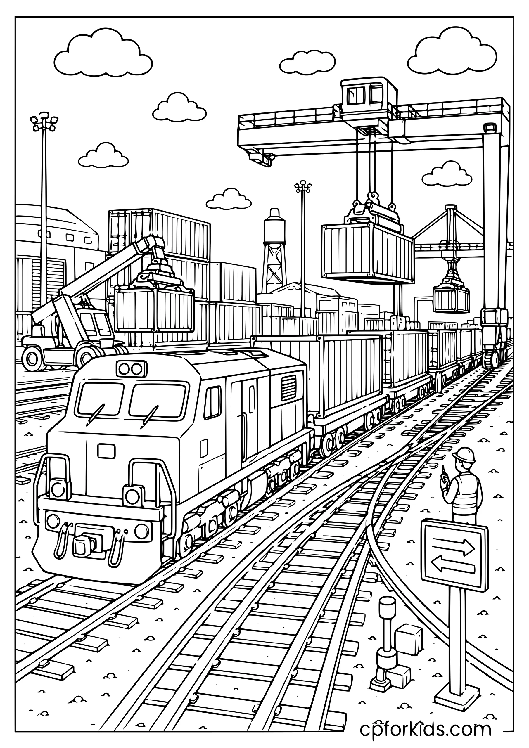 Rail Yard Loading Scene