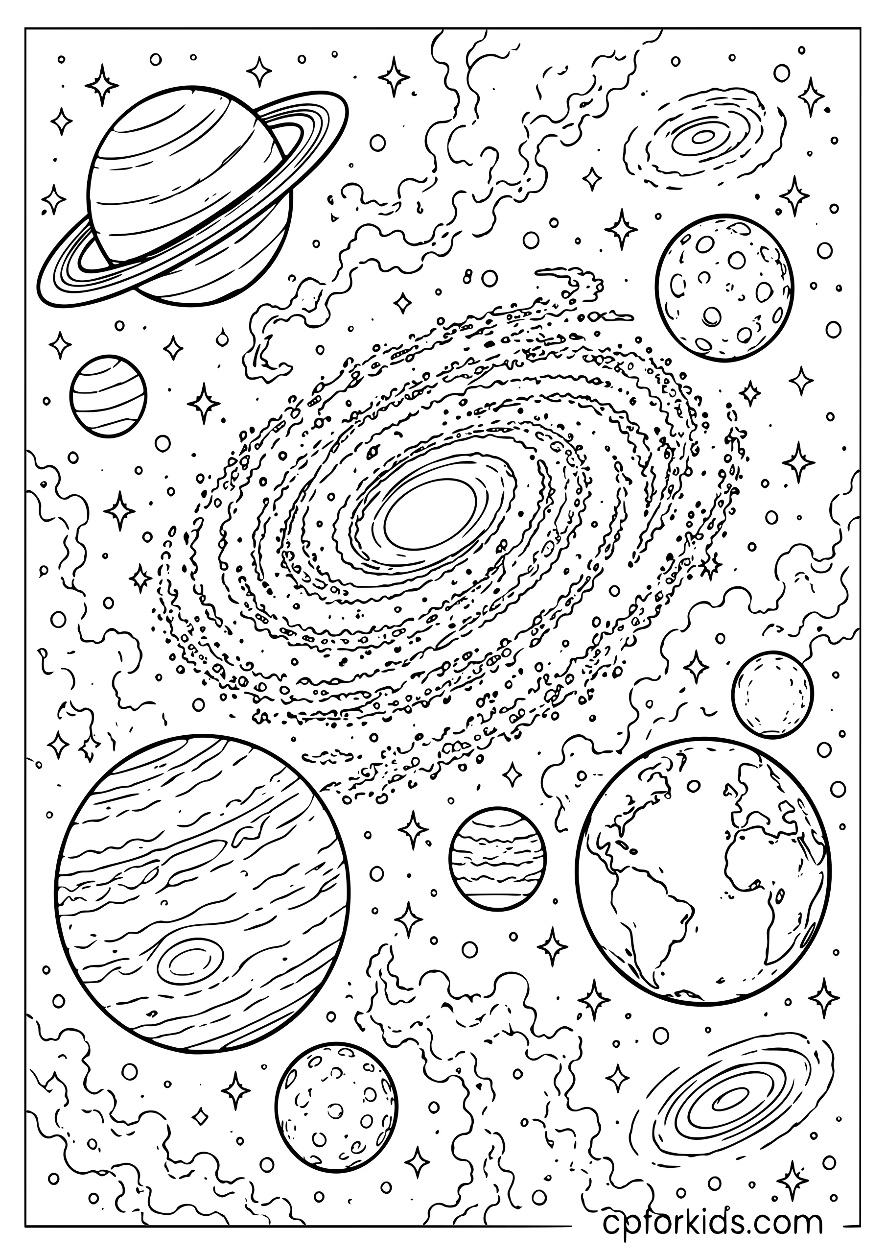 Full Outer Space Scene