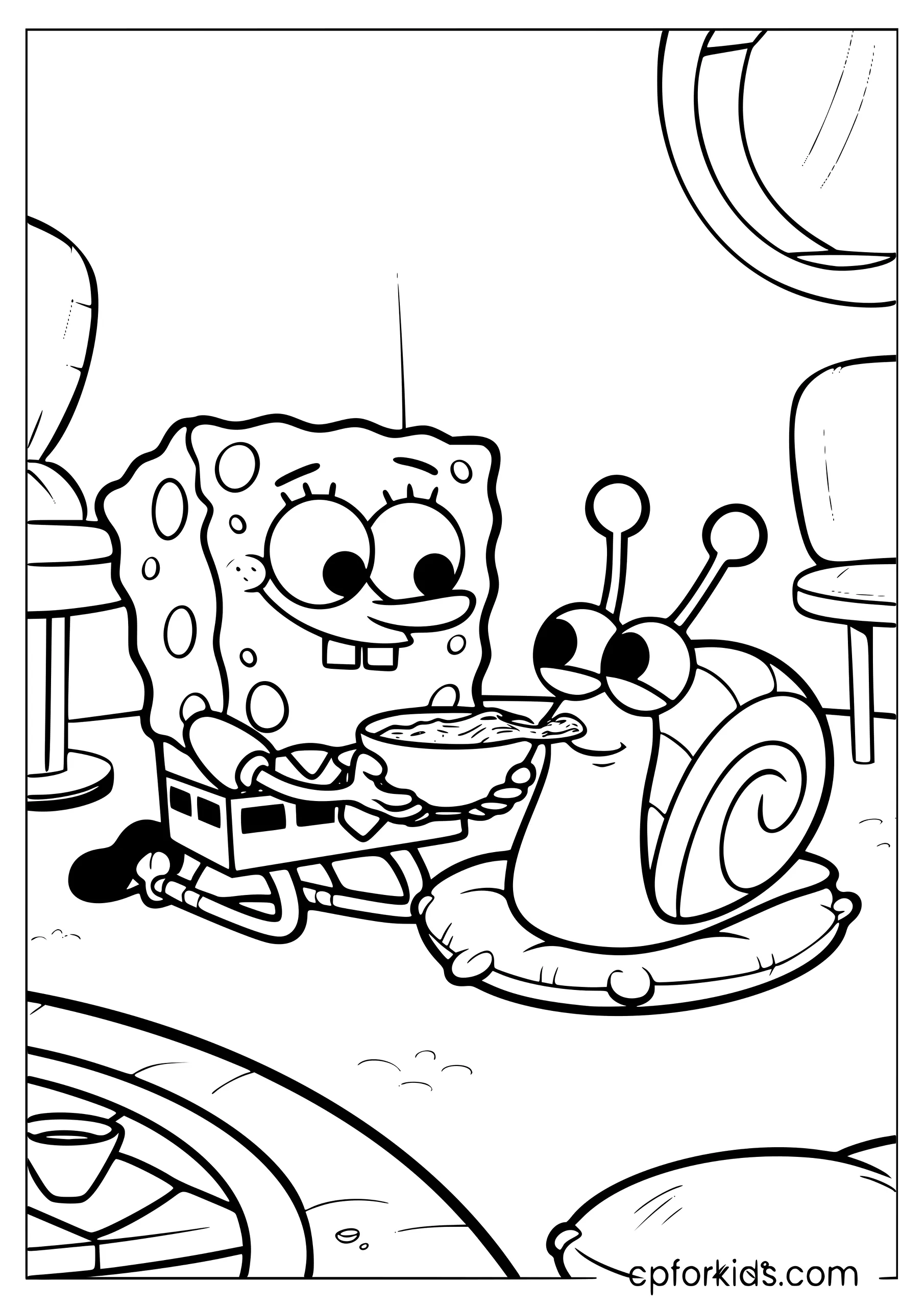 SpongeBob Feeding Gary