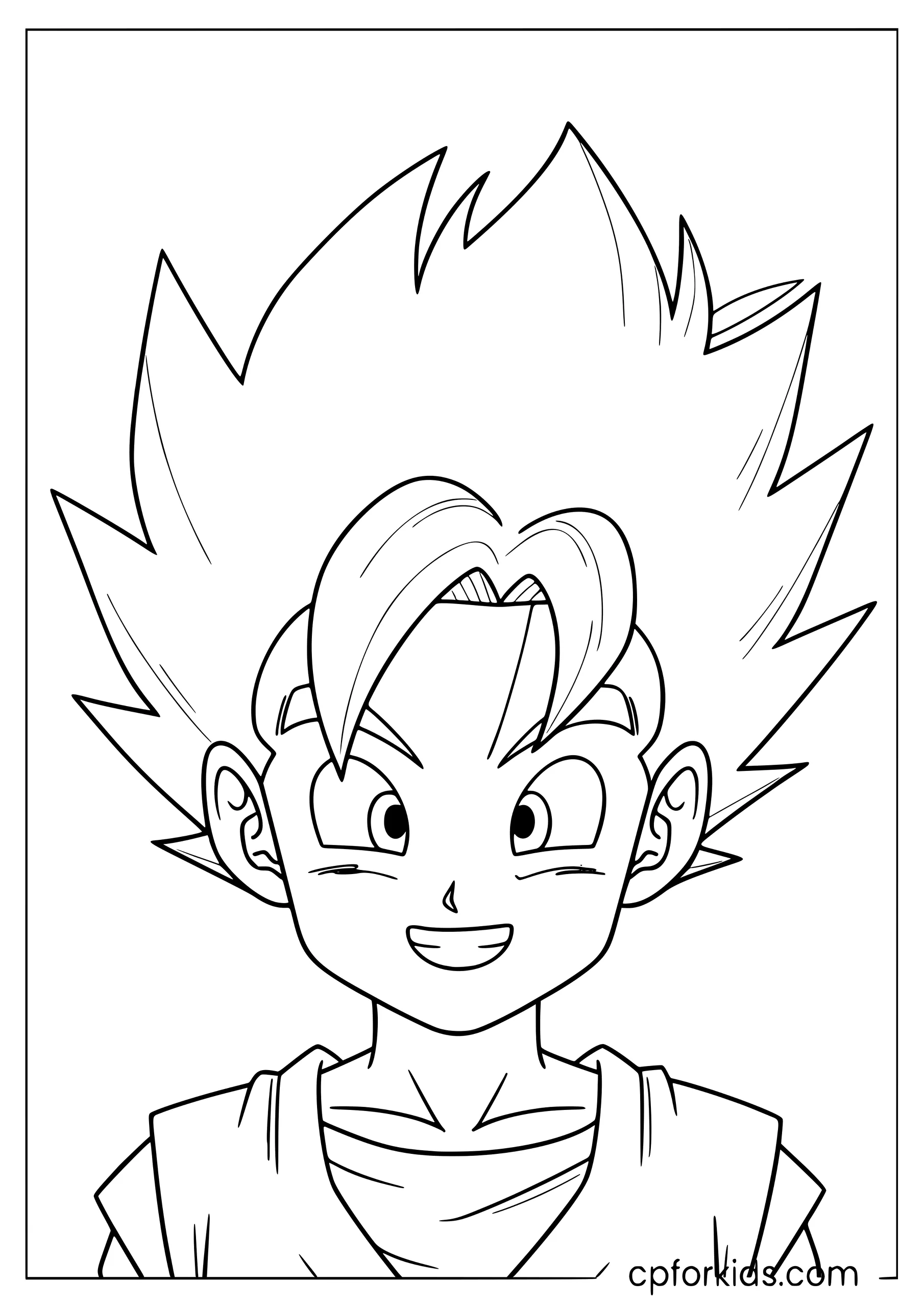 Goten Coloring Page