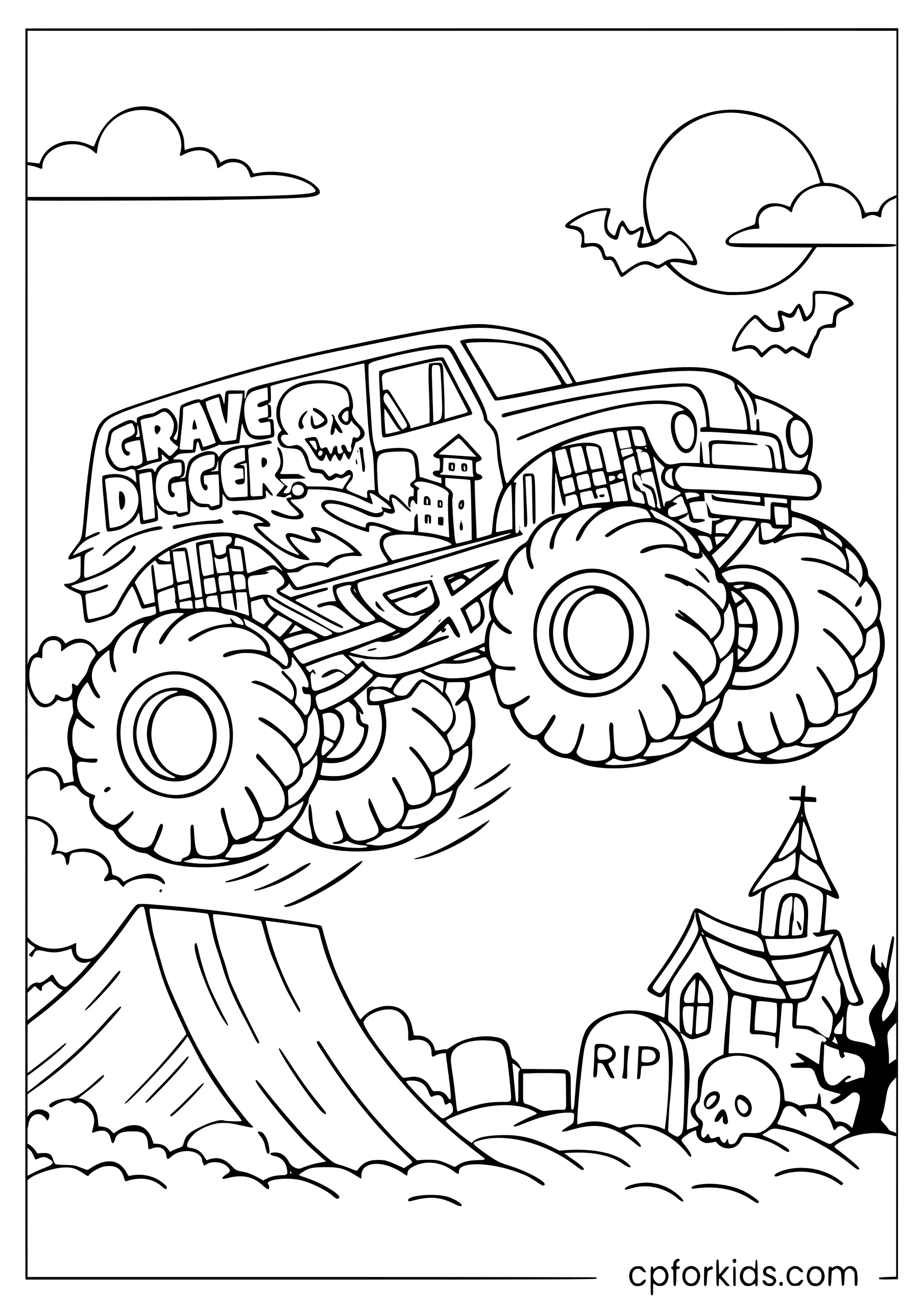 Grave Digger Goes Big Air