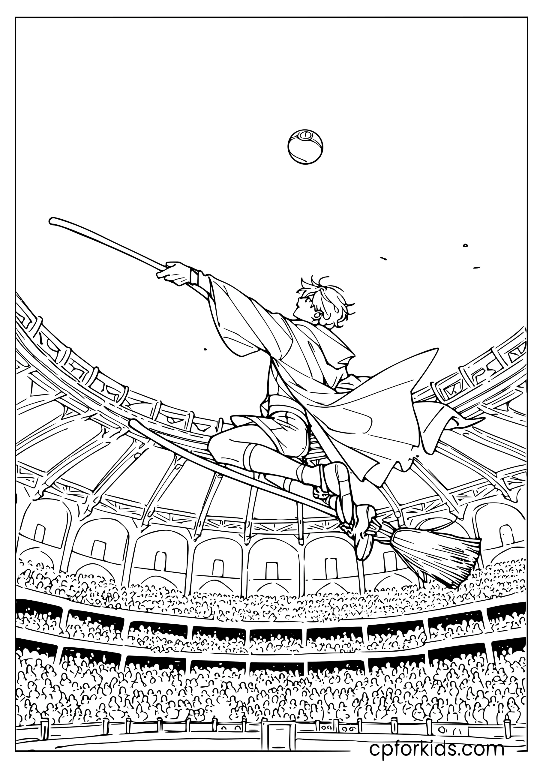 Harry Catching the Golden Snitch