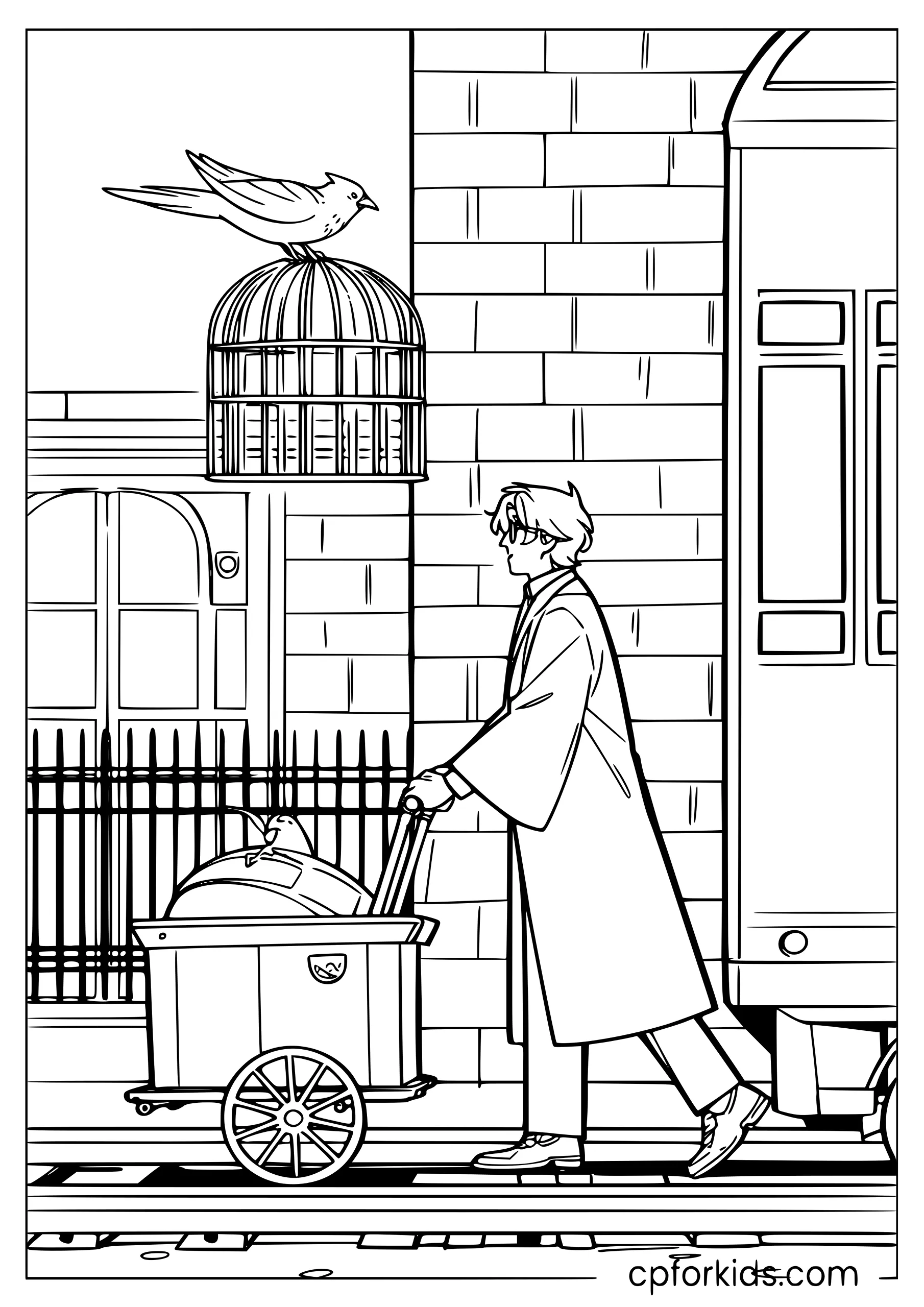 Harry at Platform 9¾