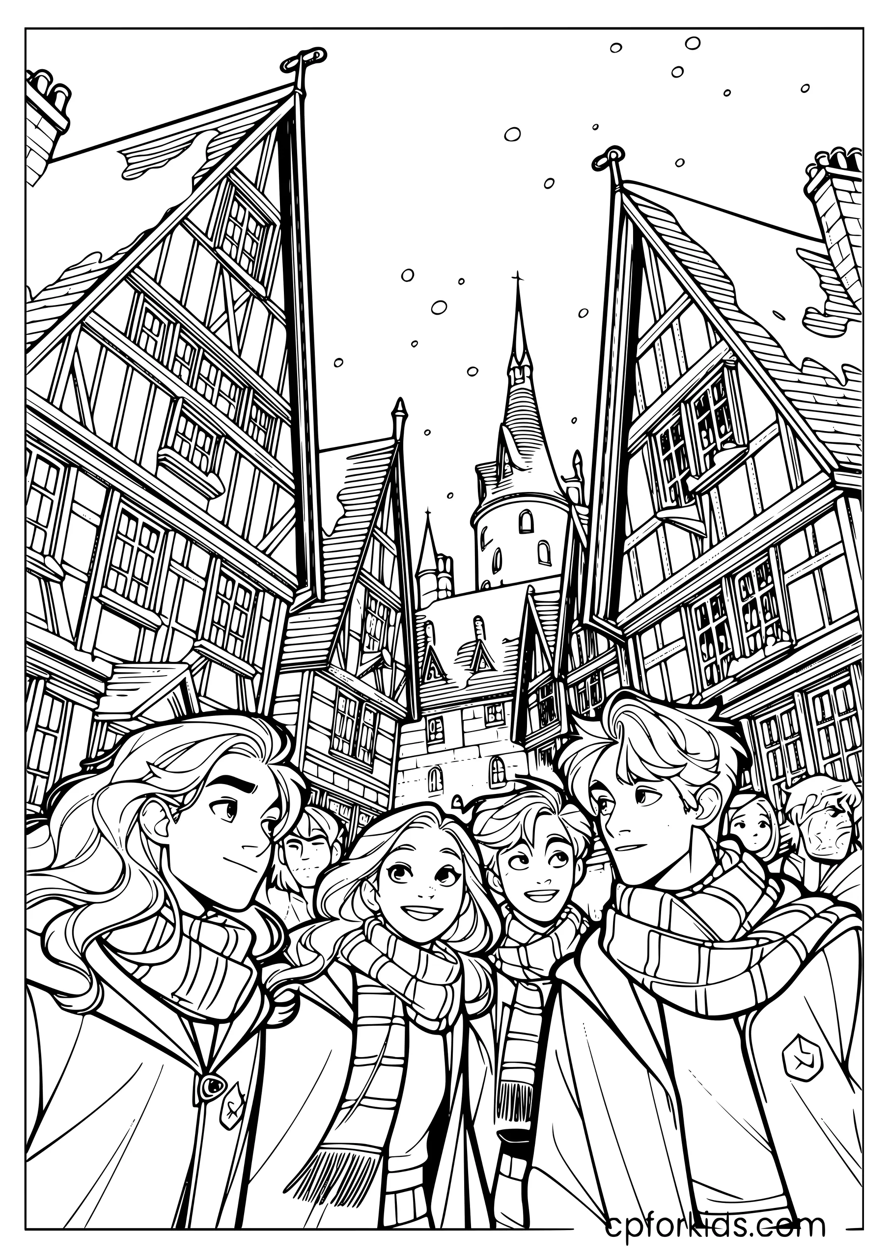 Hogsmeade Village in Winter