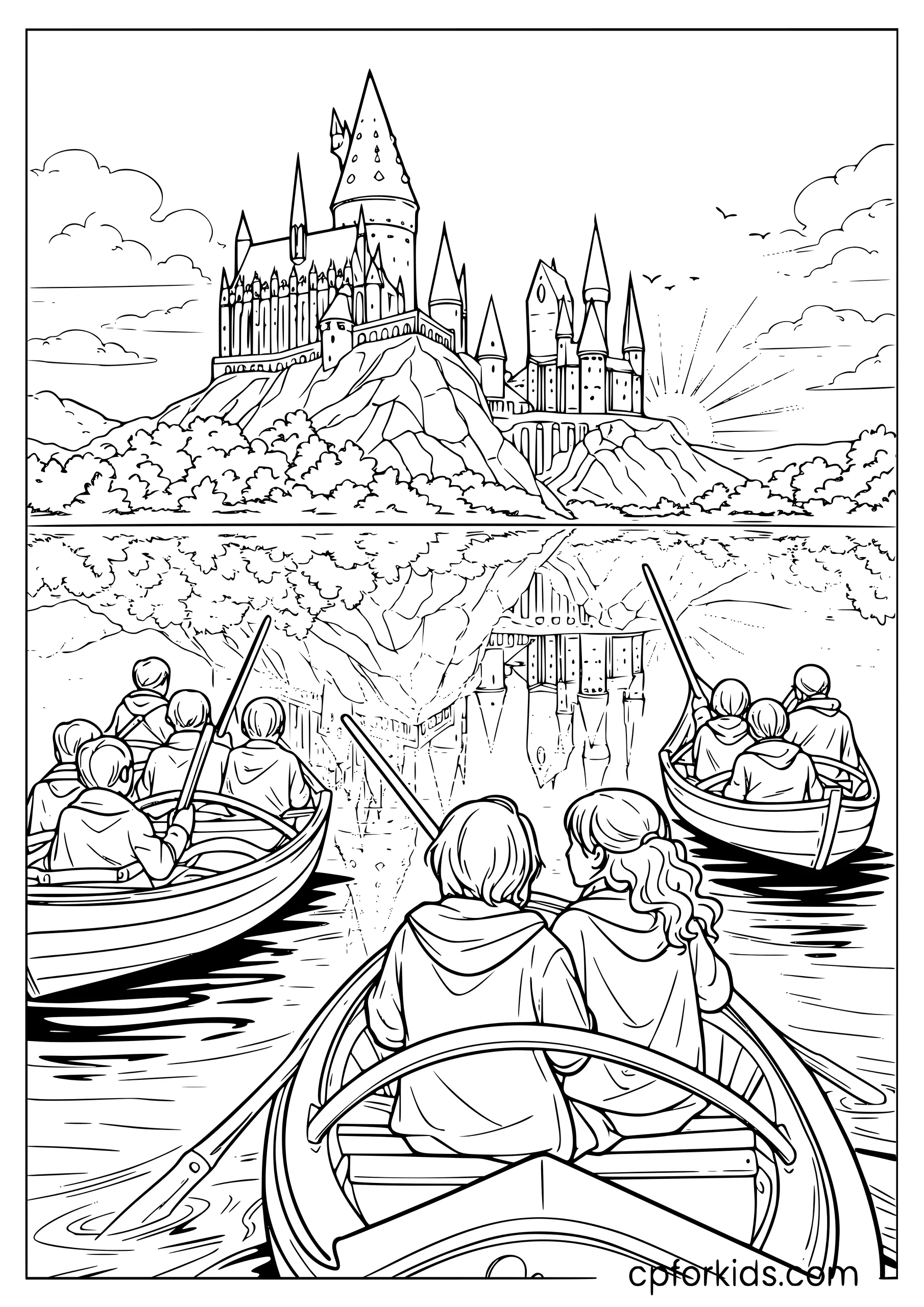 Hogwarts Castle Across the Lake