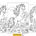 Printable Horse coloring pages featured image