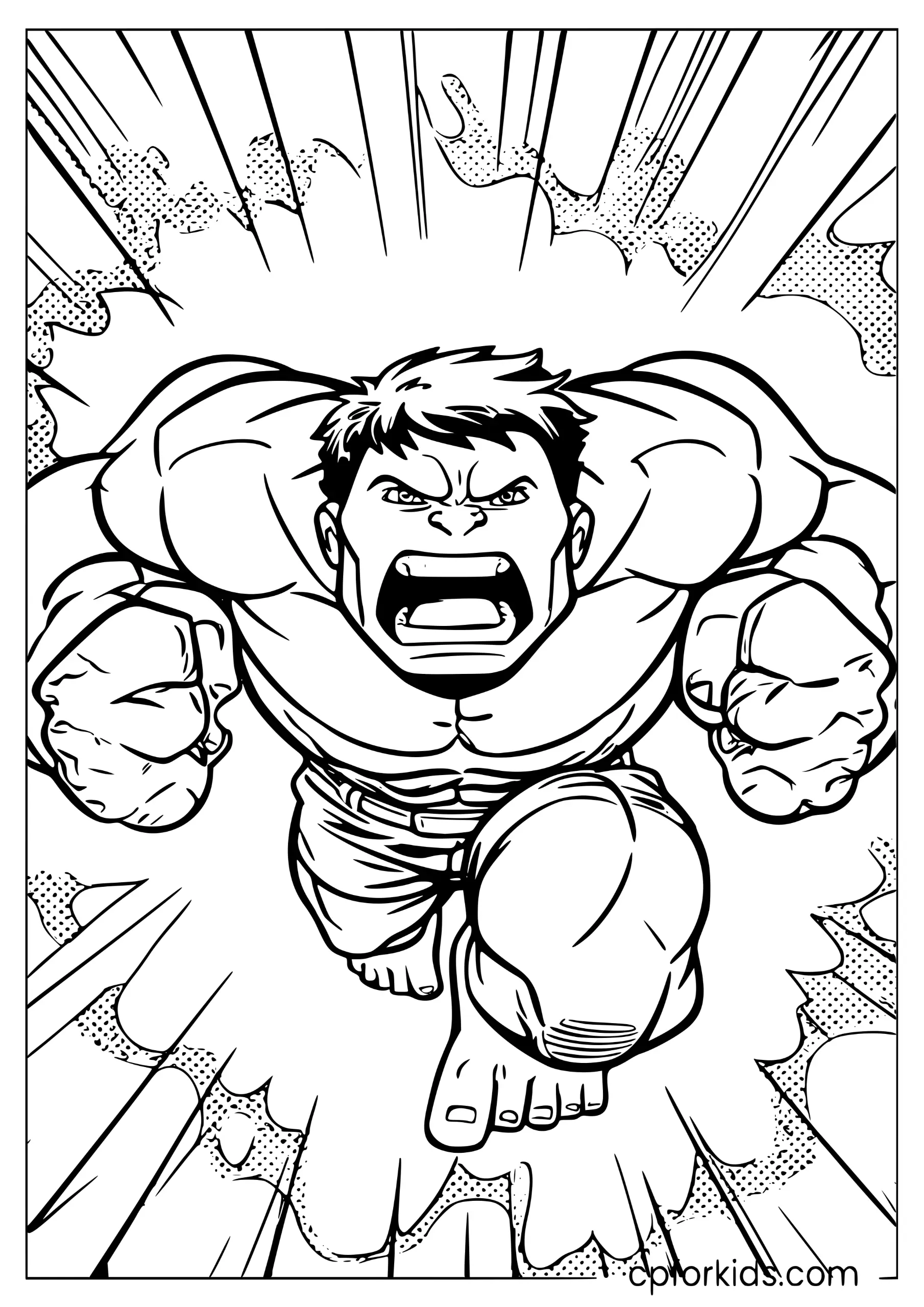 Hulk Leaps Toward You