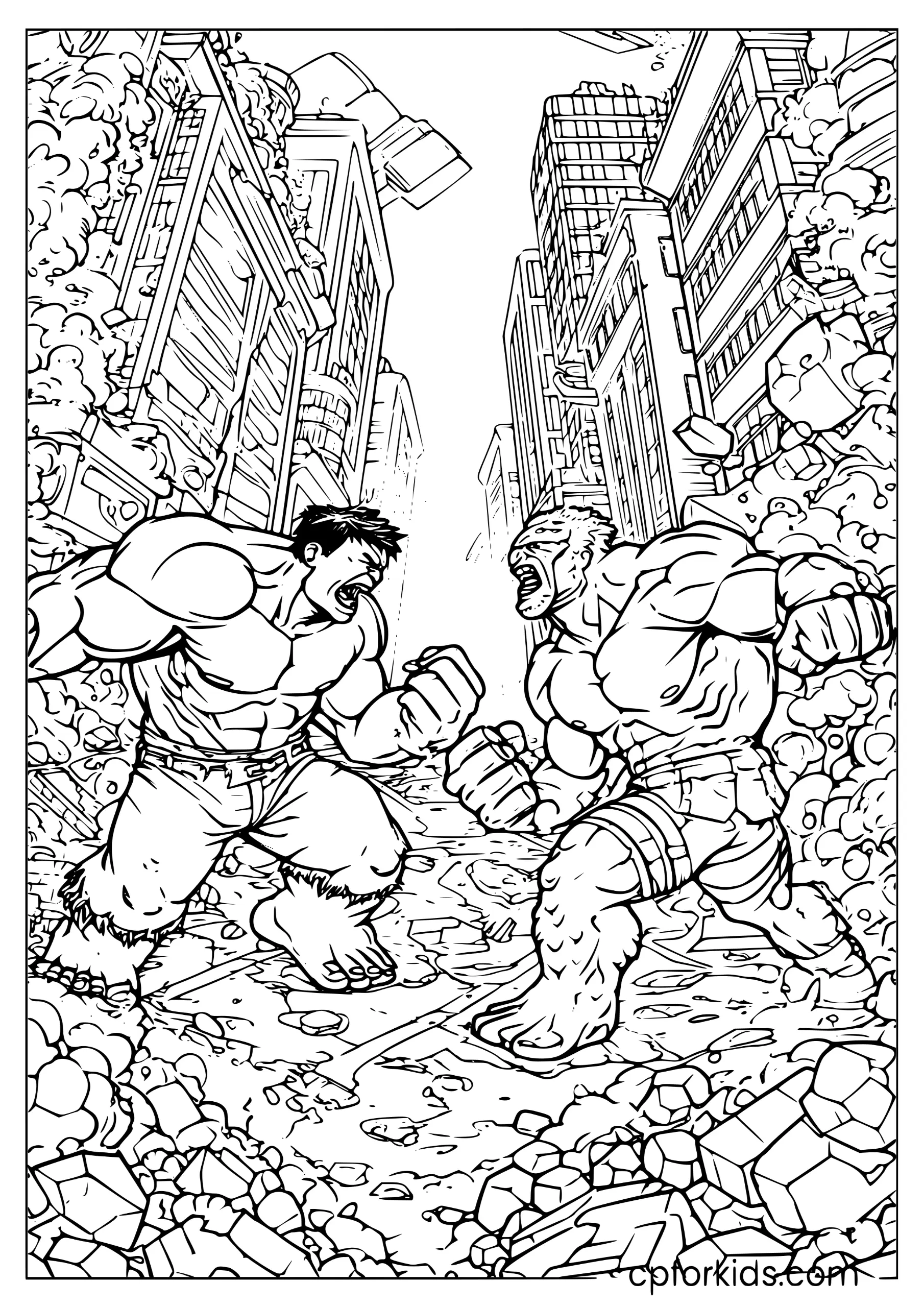 Hulk vs Abomination Battle