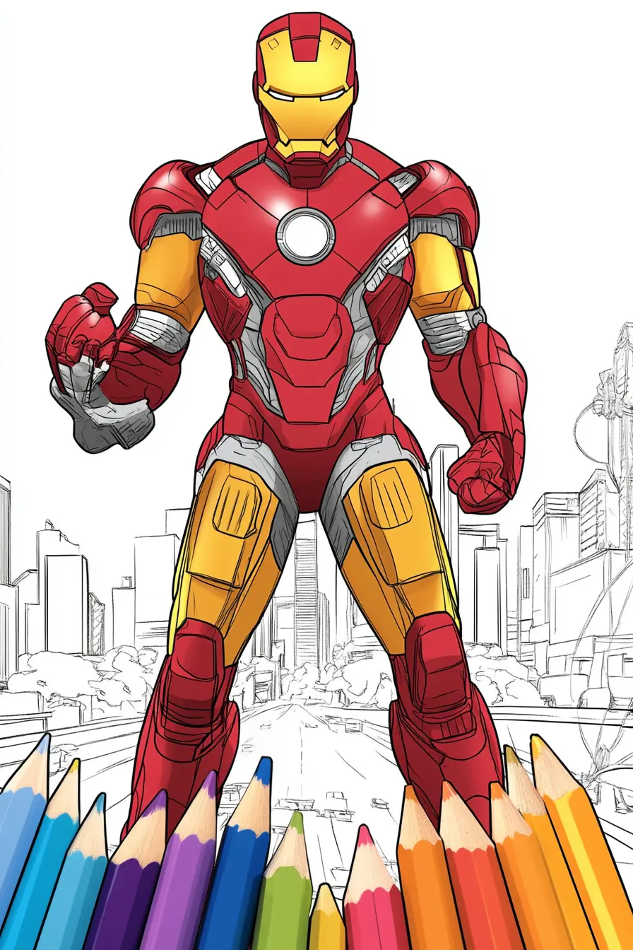 Iron Man Coloring Pages