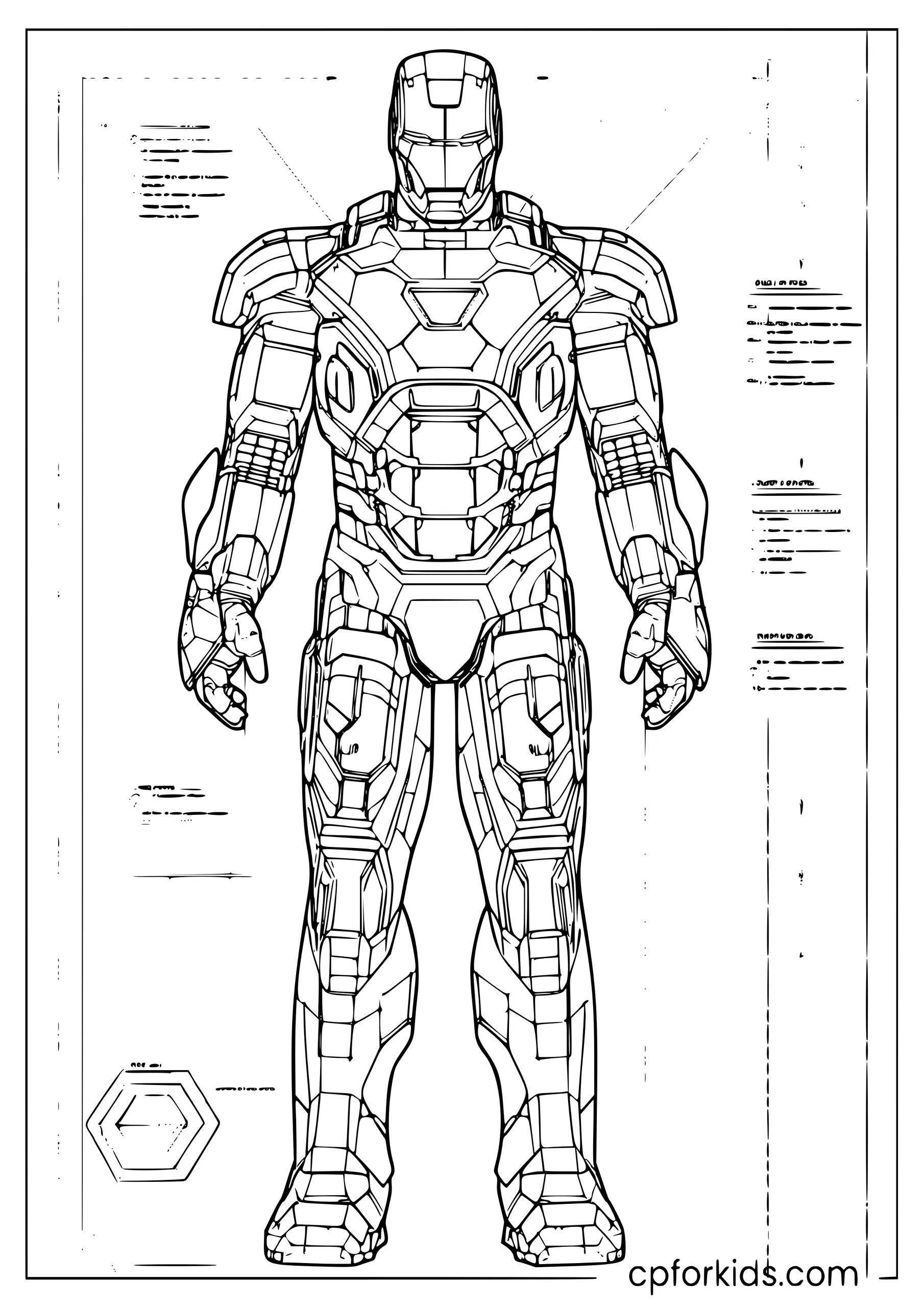 Iron Man Suit Blueprint
