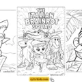 Printable Coloring Pages for Italian Brainrot