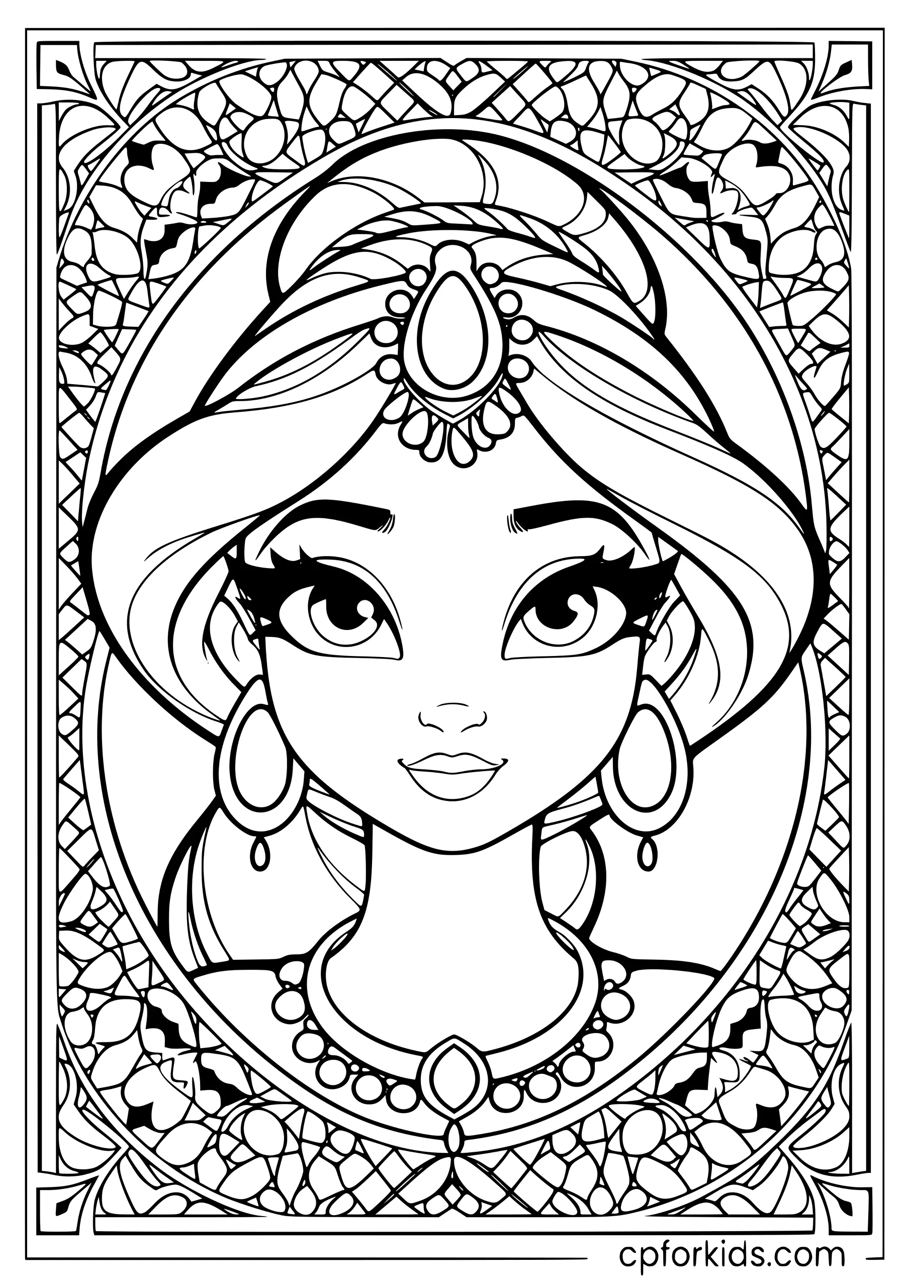 Jasmine Portrait — Detailed