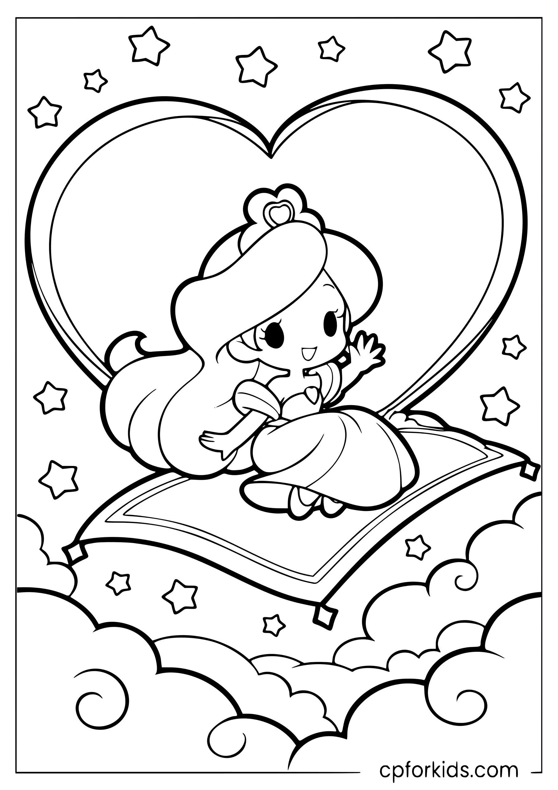 Jasmine's Heart-Shaped Carpet Ride
