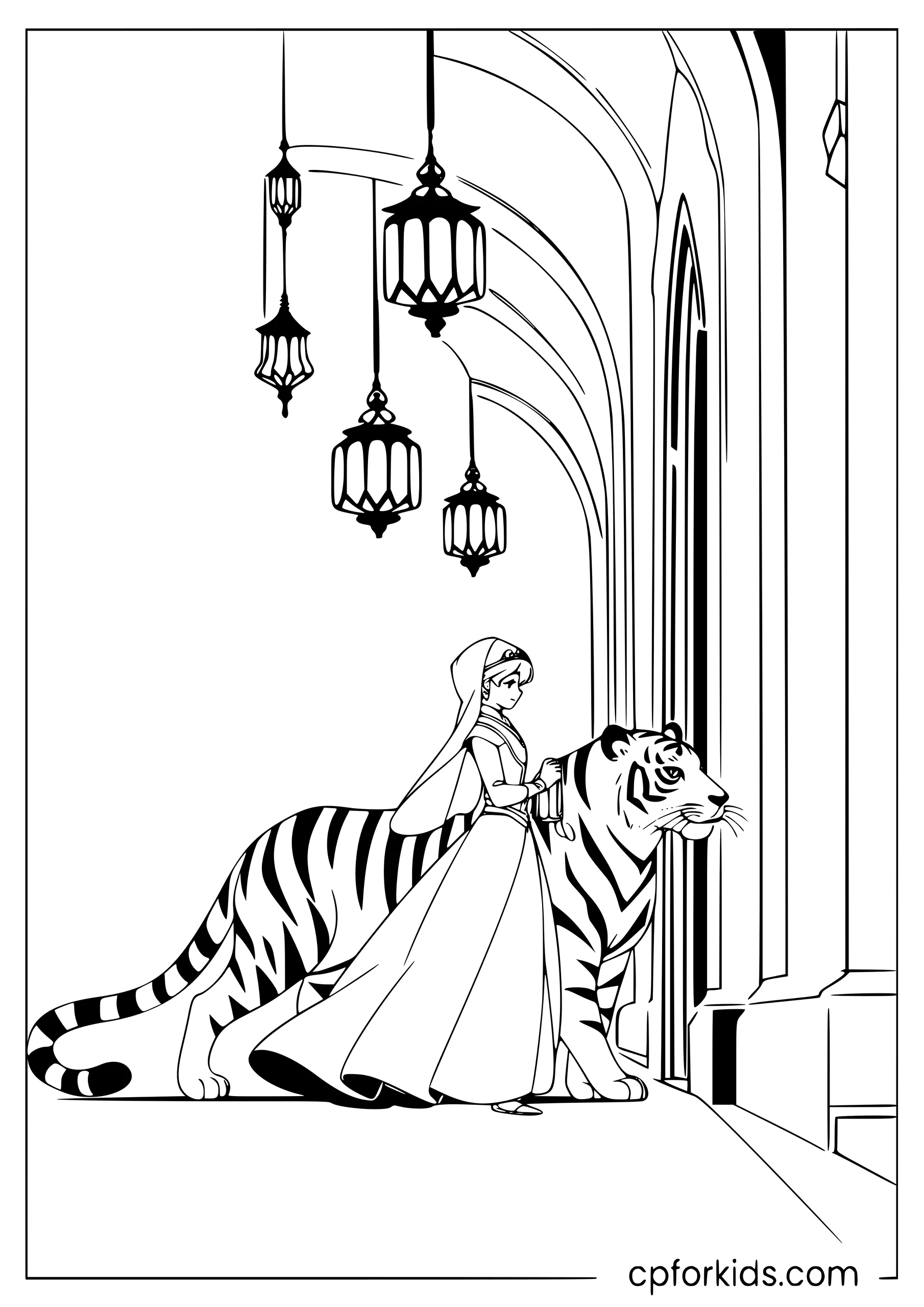 Jasmine and Rajah at Night