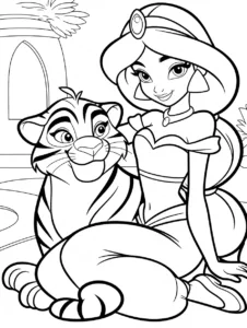 Jasmine with Rajah in a palace garden