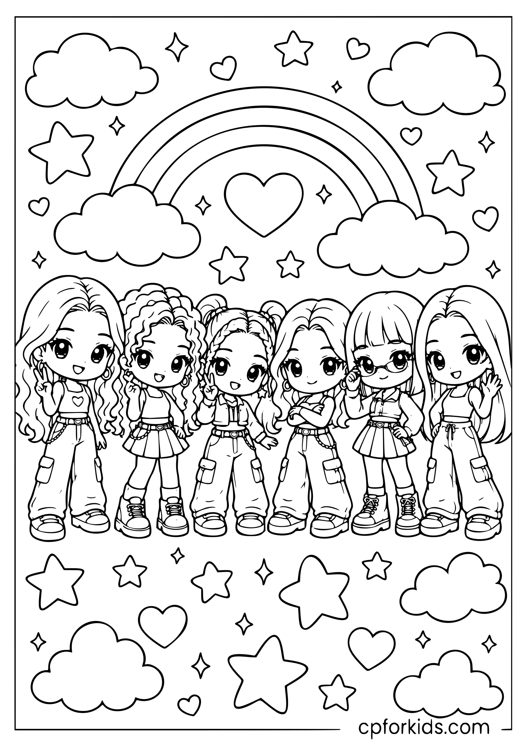 KATSEYE Chibi Group