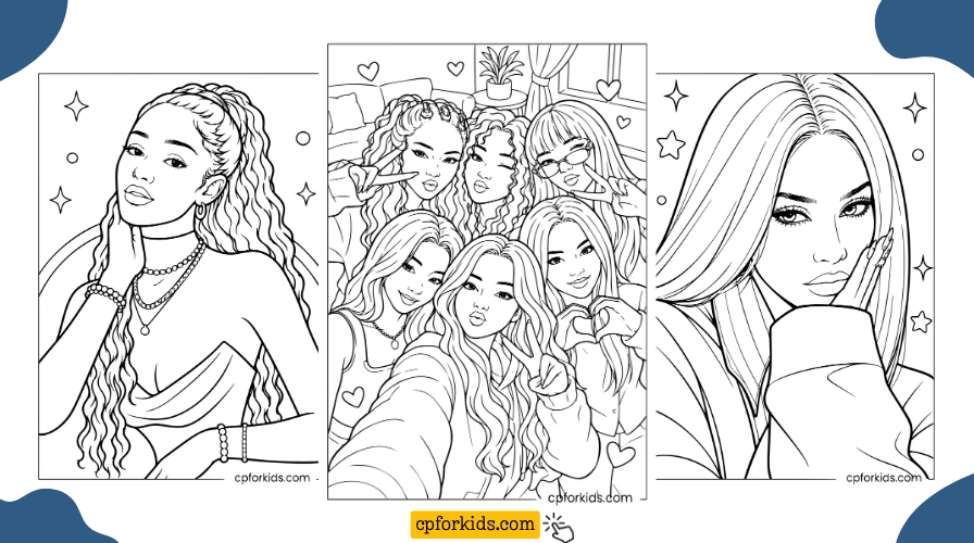 Printable Coloring Pages for KATSEYE