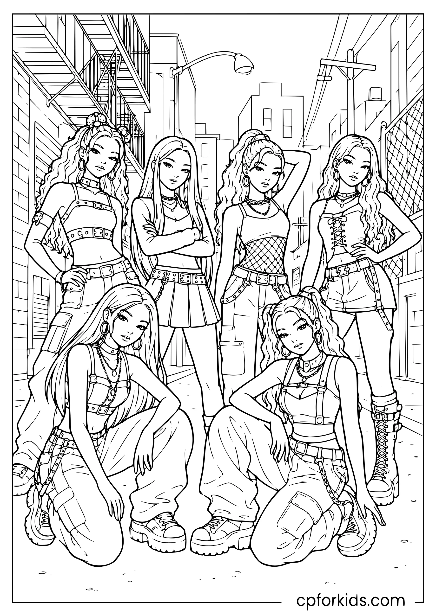 KATSEYE — Gnarly Group Poster