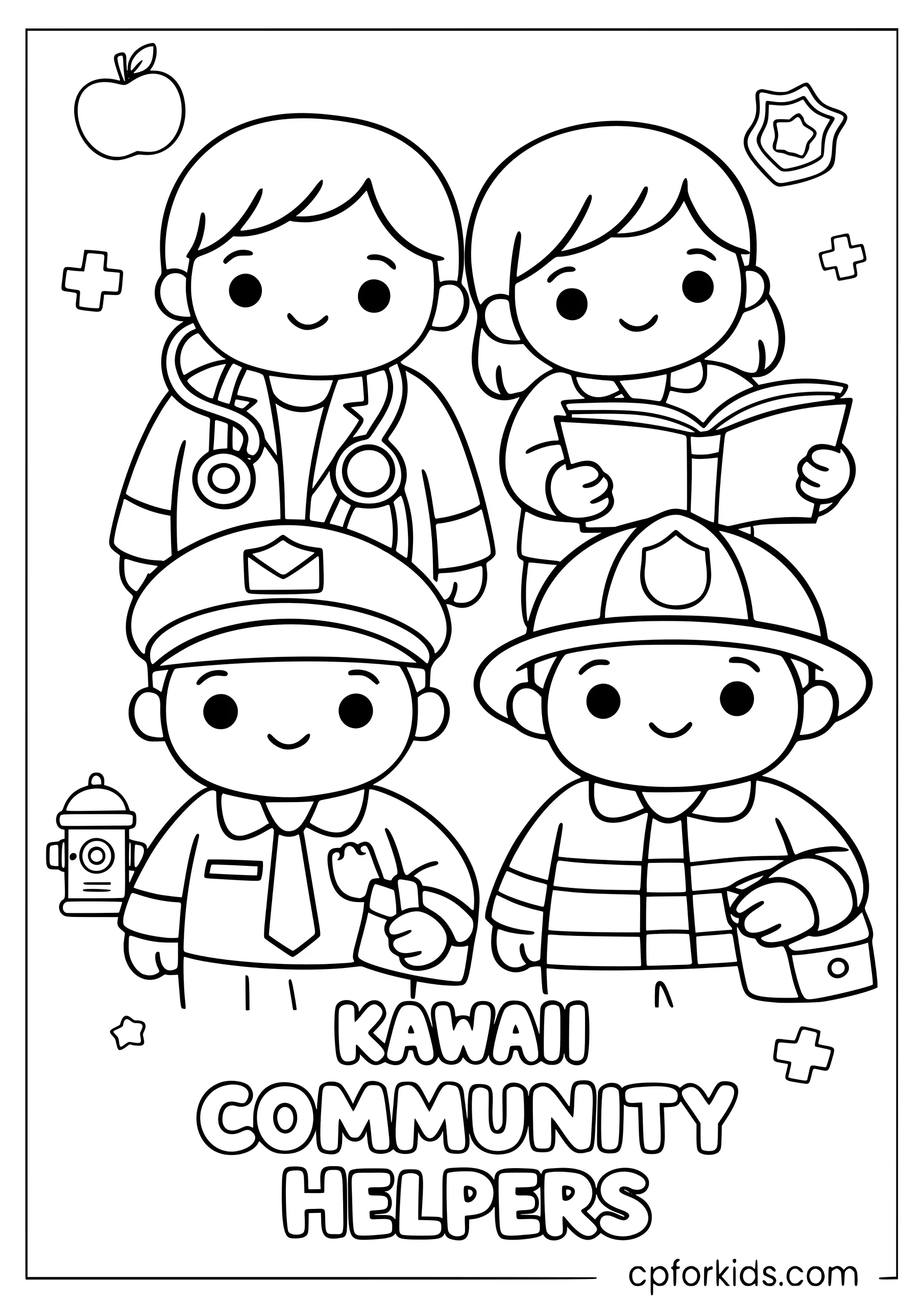 Kawaii Chibi Community Helpers