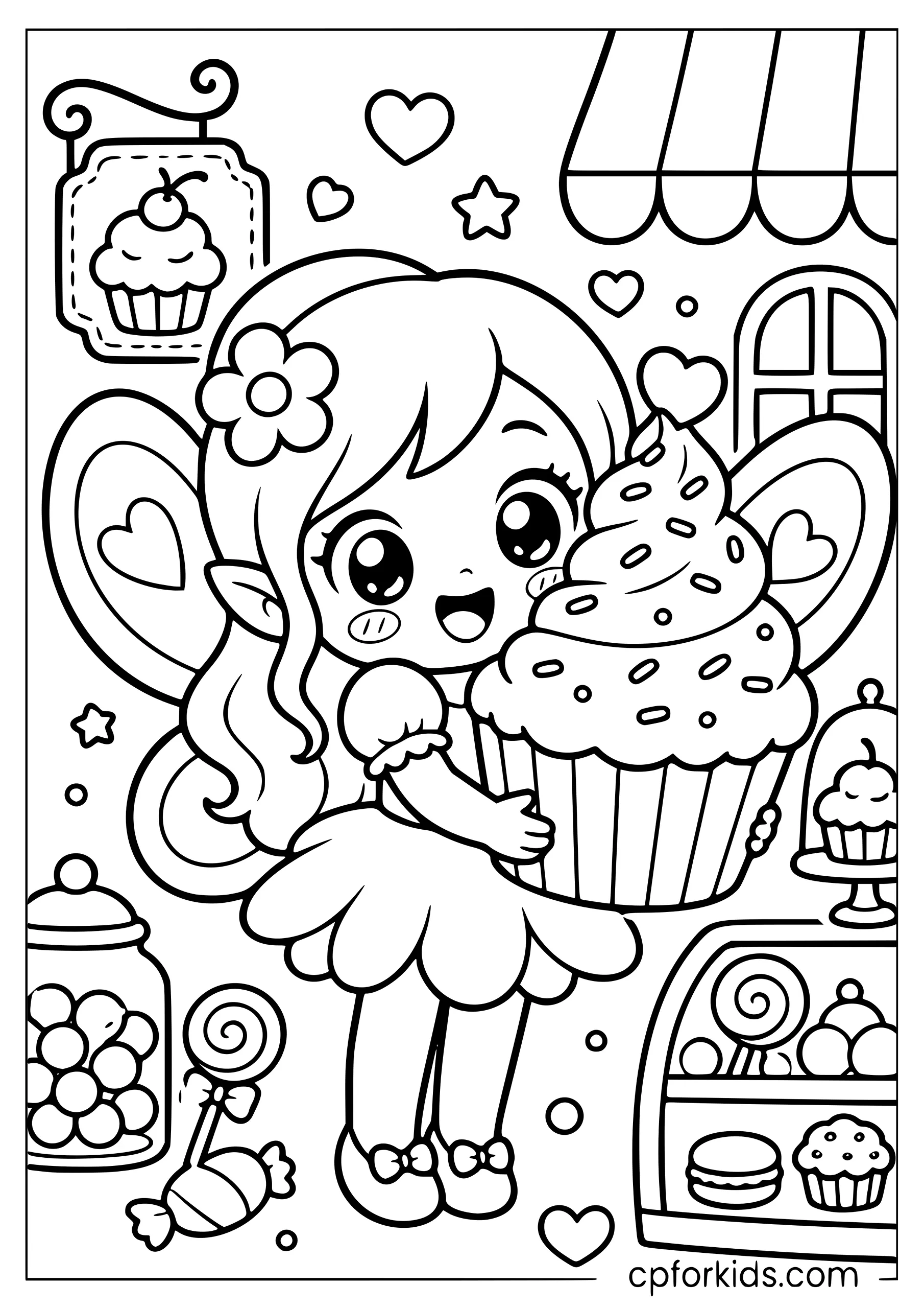 Kawaii Fairy Found the Cupcake