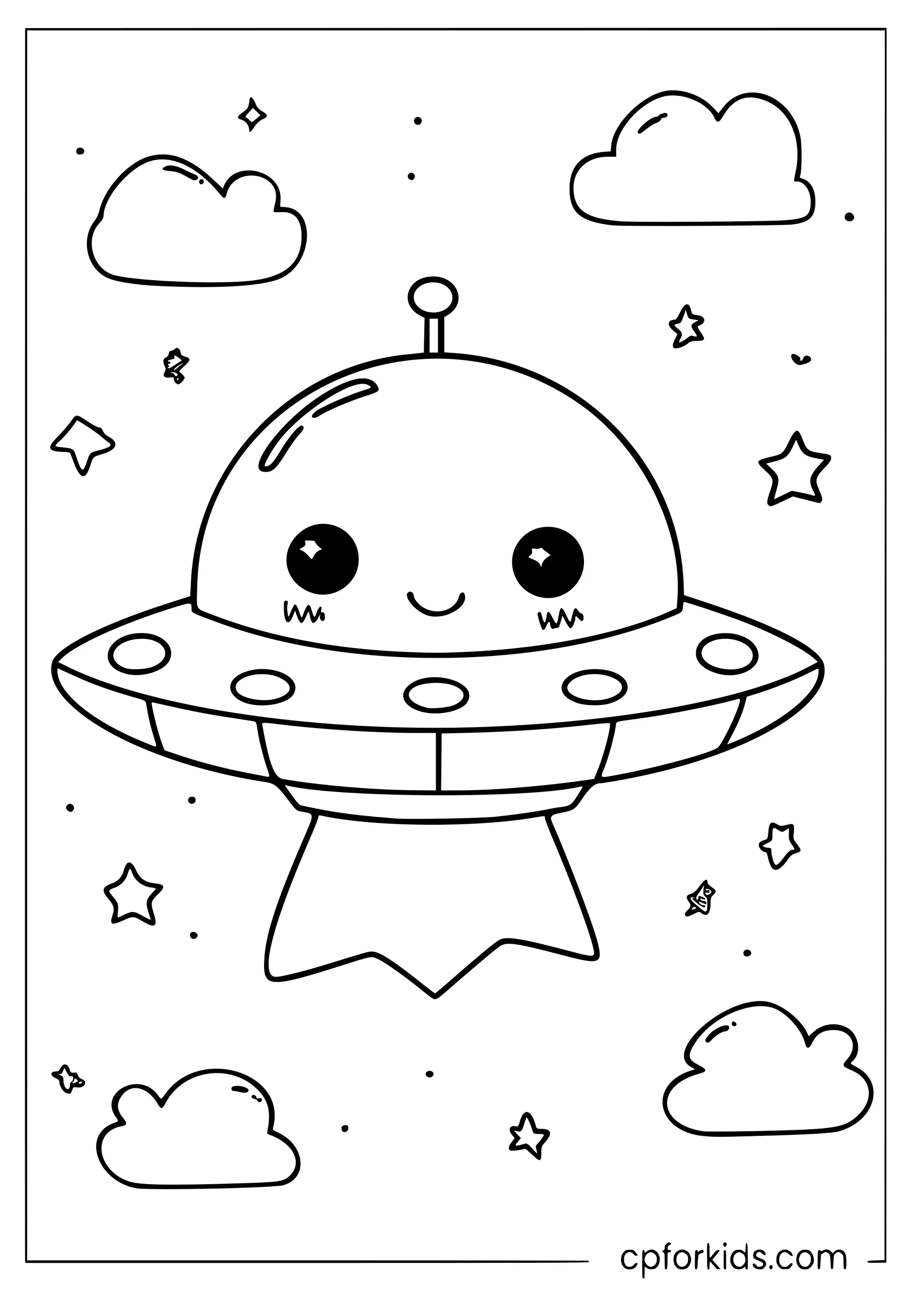 Kawaii UFO Flying Saucer