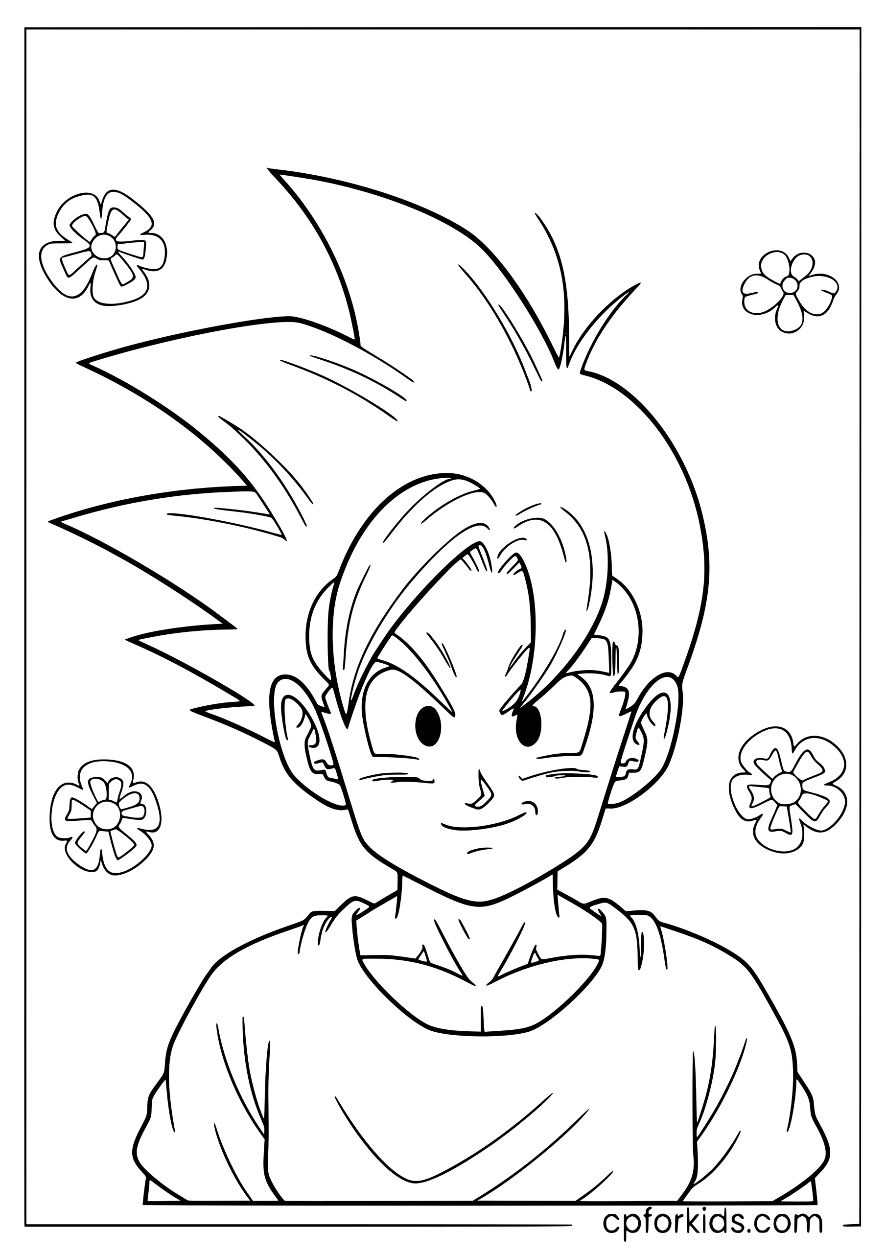 Kid Gohan Smiling