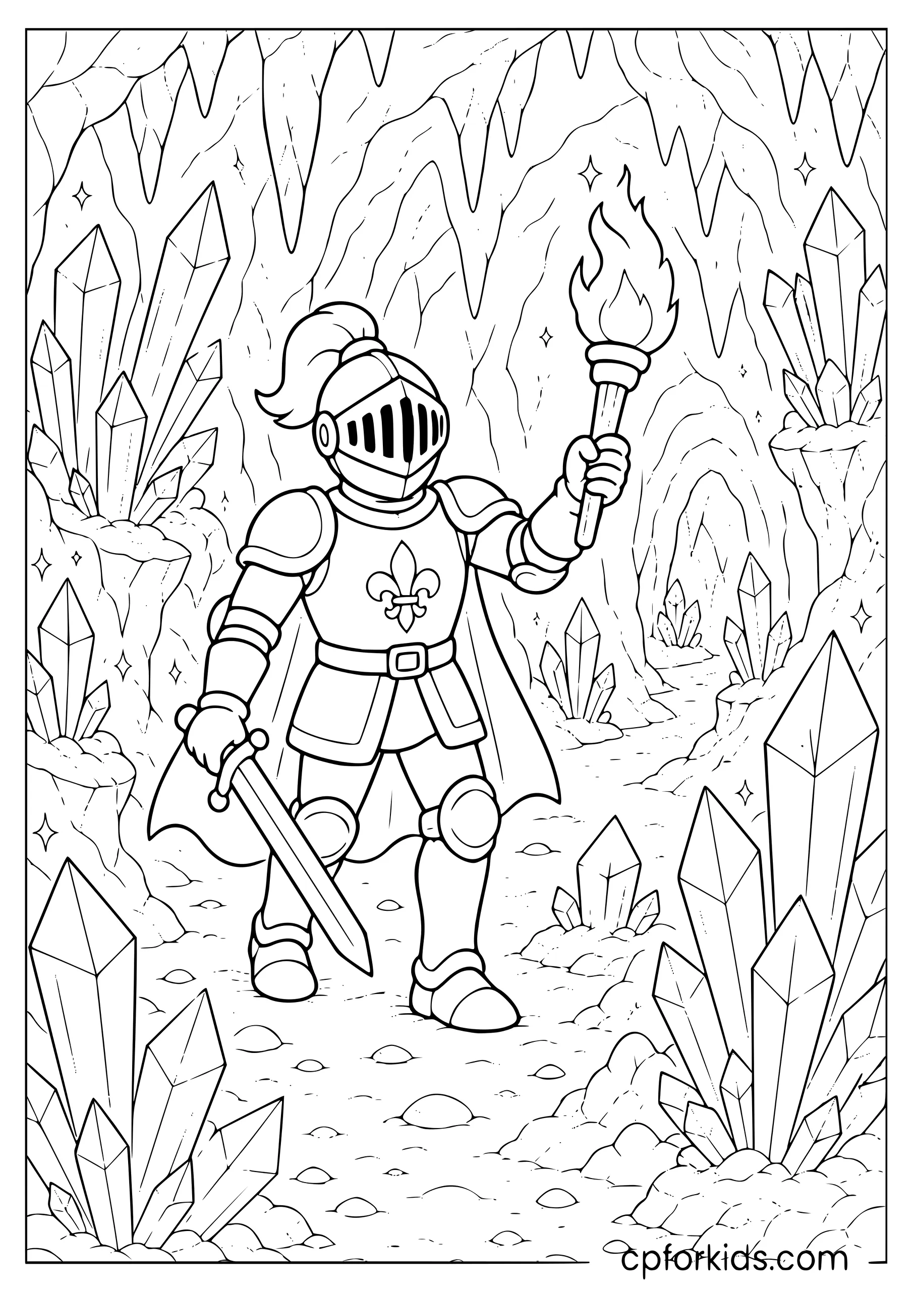 Knight in the Crystal Cave