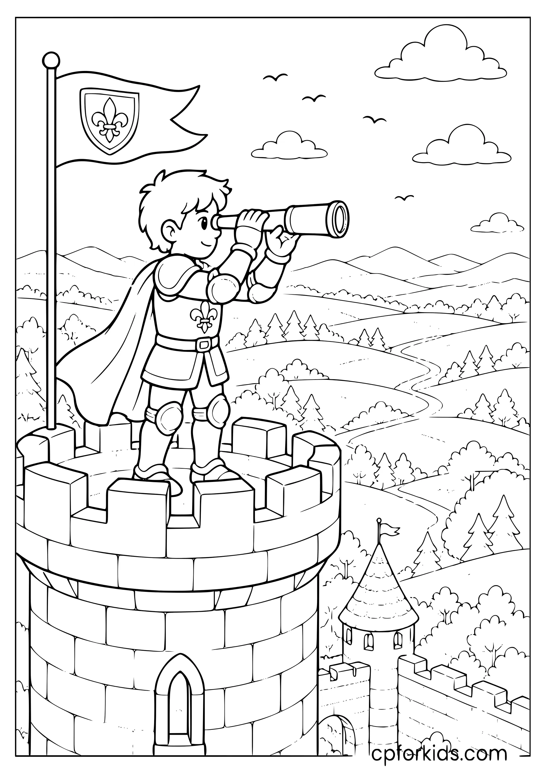 Knight Watches the Horizon