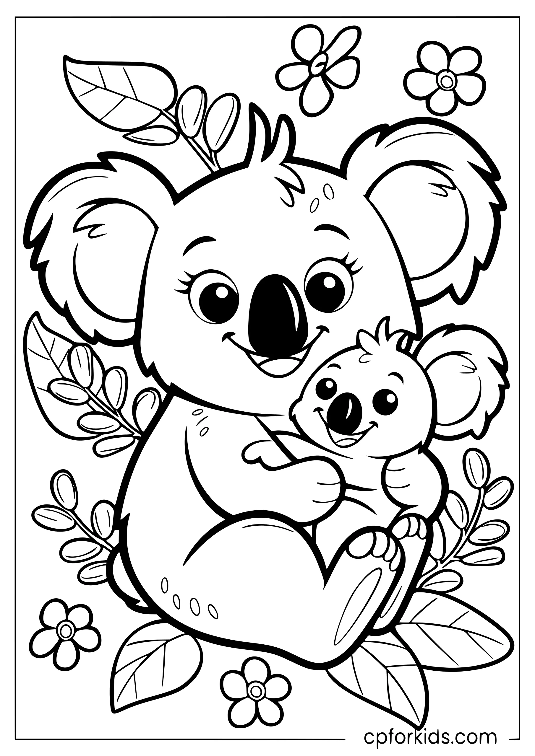 Koala Mom and Baby