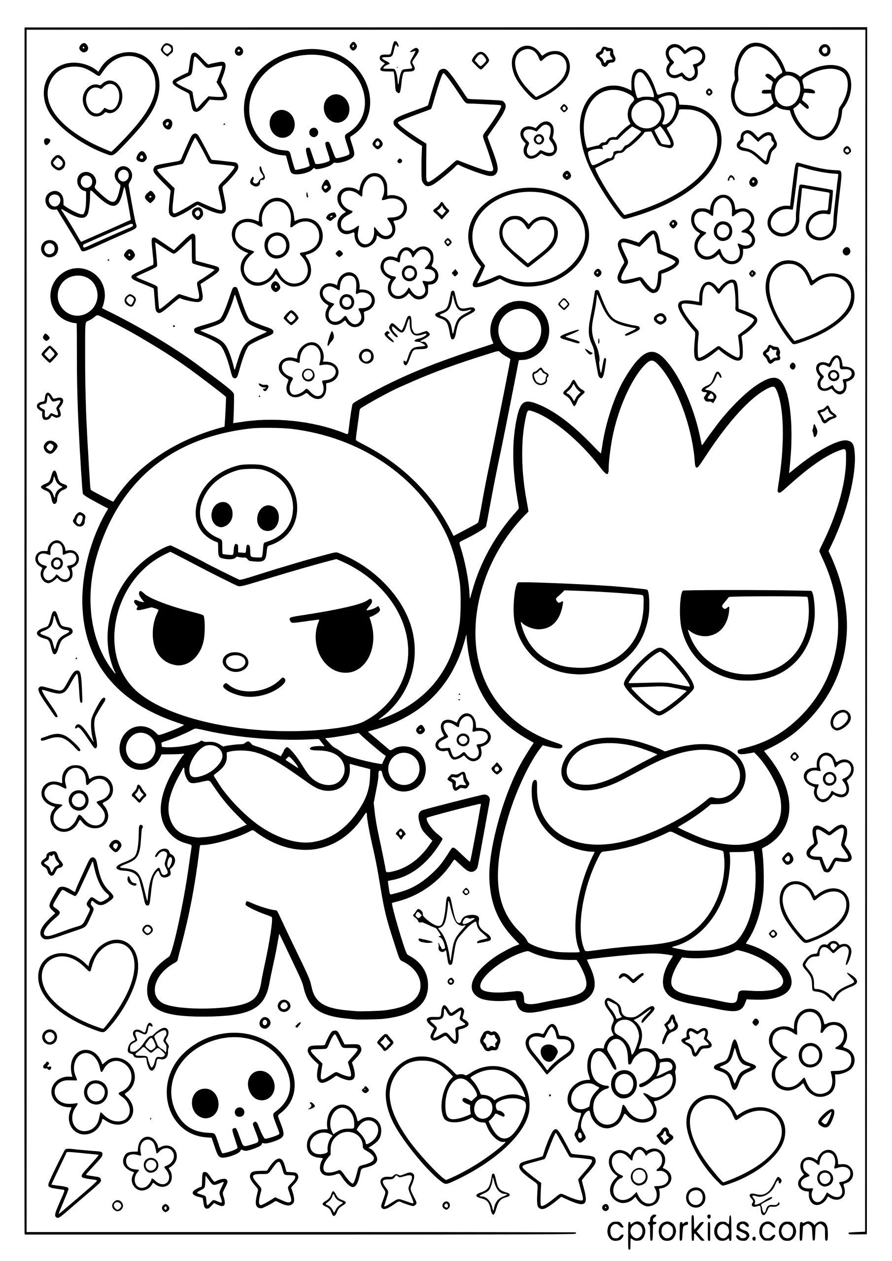 Kuromi and Badtz-Maru