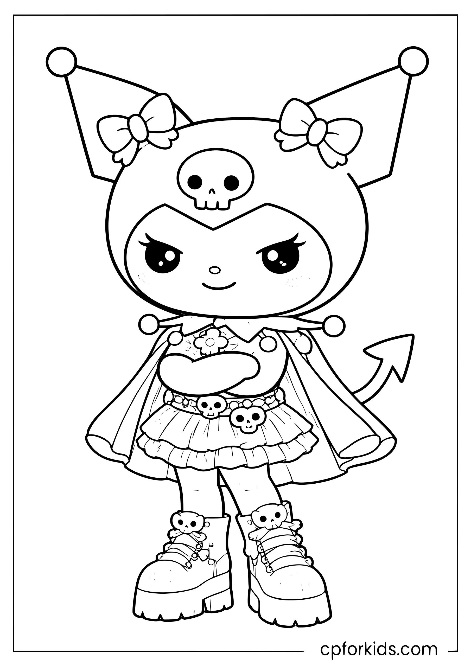 Detailed Kuromi Full Body