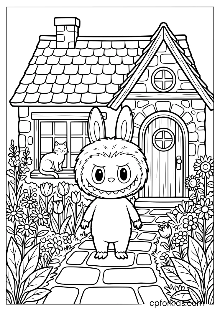 Labubu's Cozy Cottage and Garden