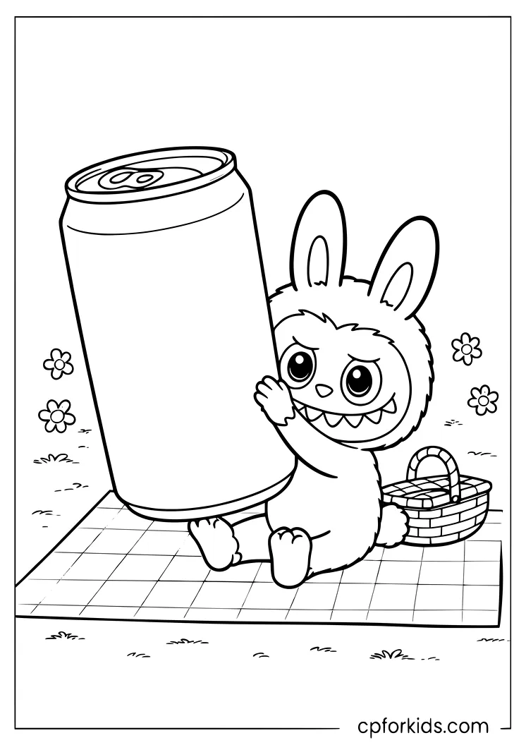 Labubu Picnic With a Soda