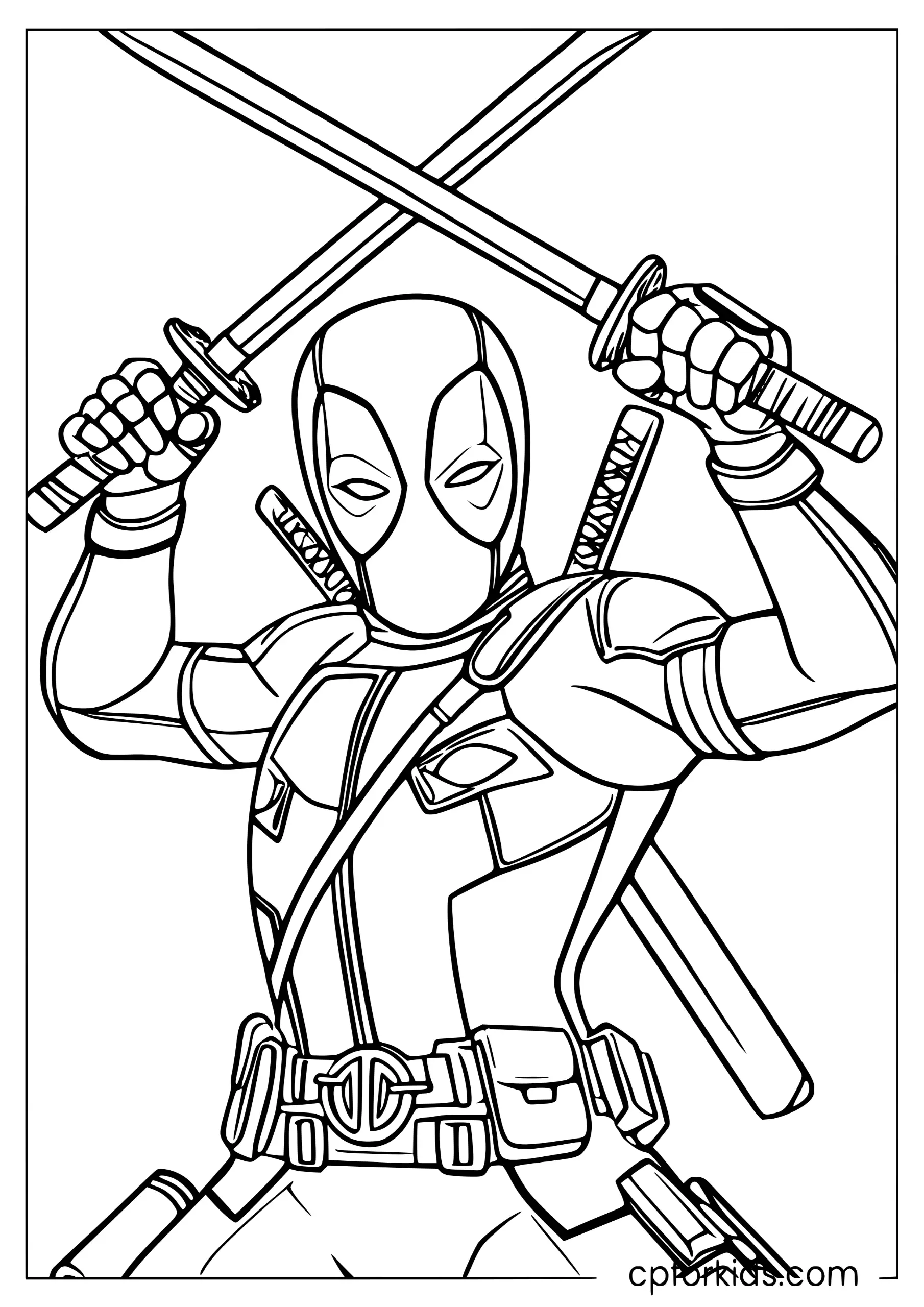 Lady Deadpool Action Pose