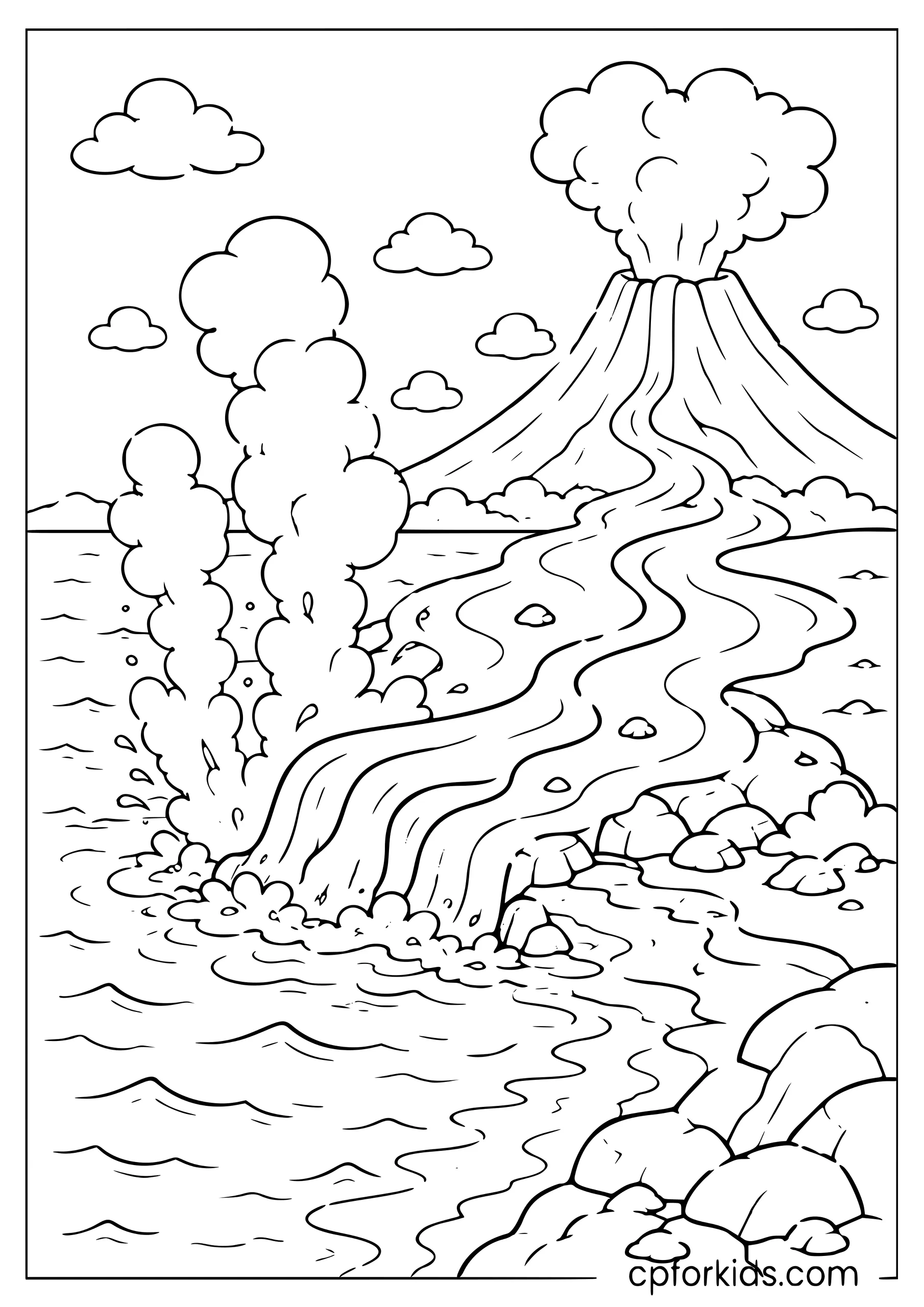 Lava Meets the Ocean