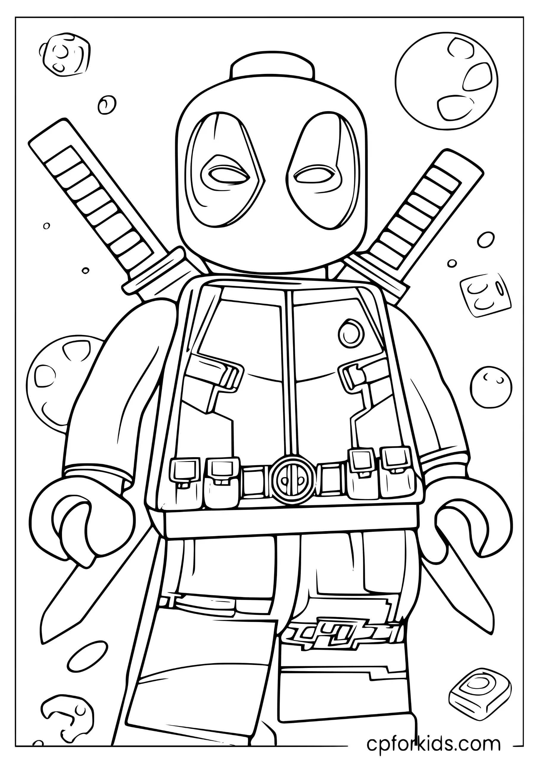 Lego Deadpool Minifigure