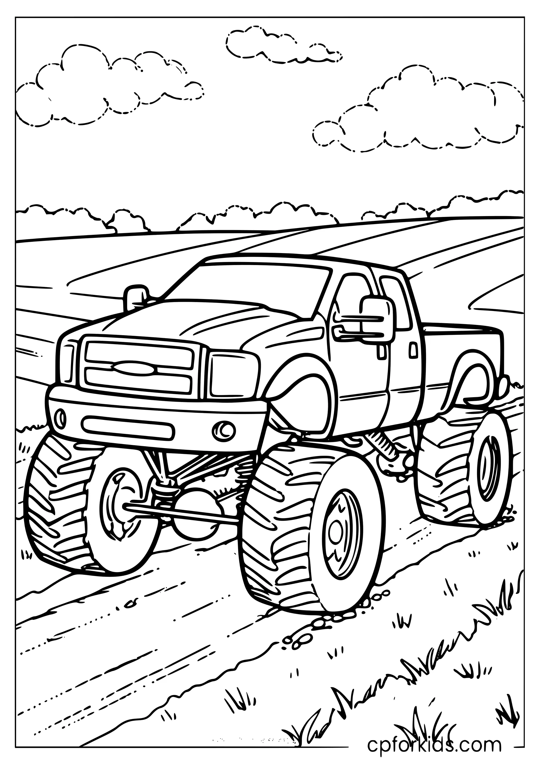 Lifted Diesel Truck