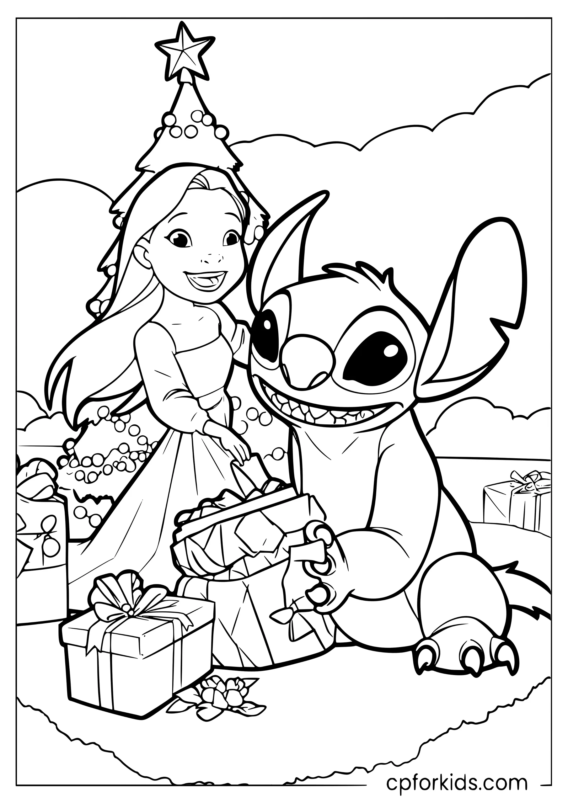 Lilo and Stitch Opening Christmas Presents